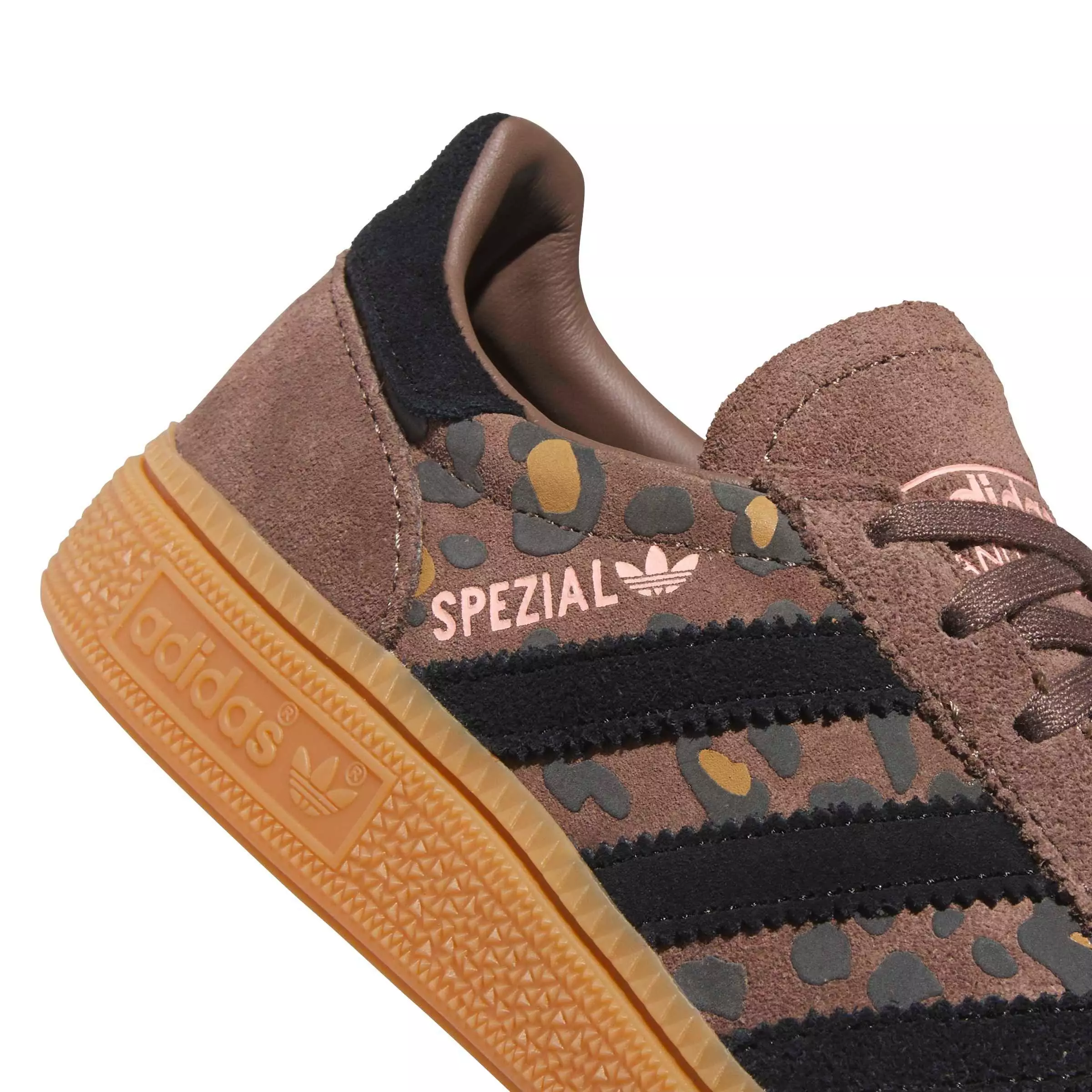 adidas Originals Handball Spezial "Earth Strata/Core Black/Glow Pink" Grade School Girls' Shoe - EARTH/BLACK/PINK