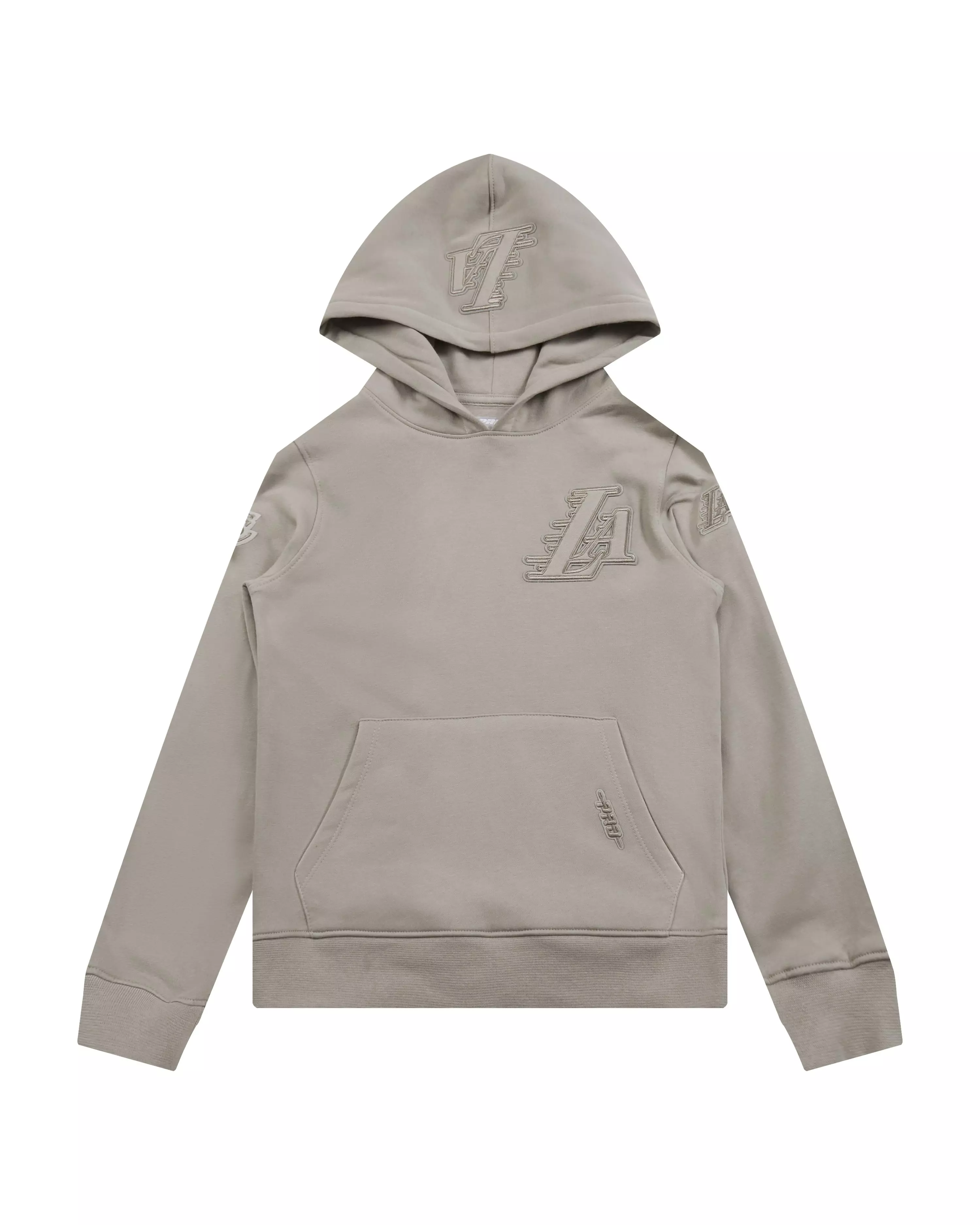 Pro Standard Big Boys' NBA Los Angeles Lakers Fleece PO Hoodie - Stone - STONE