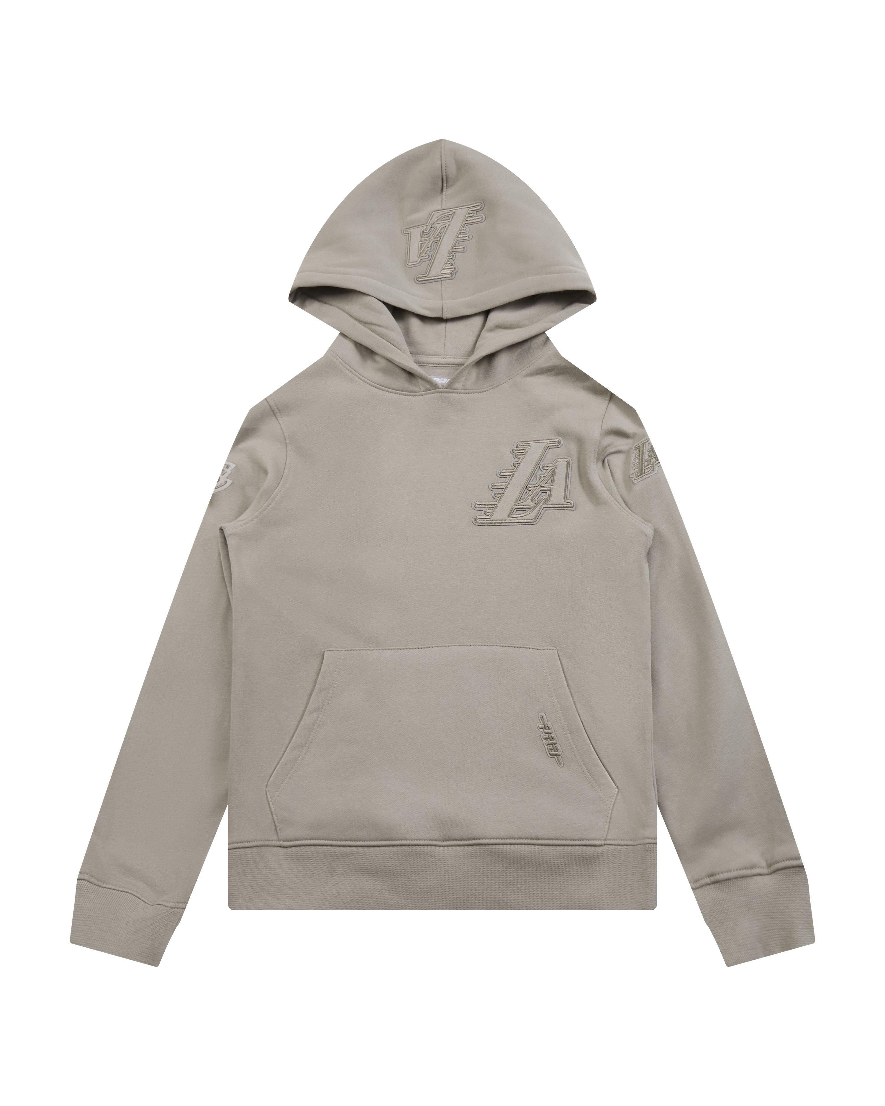 Pro Standard Big Boys' NBA Los Angeles Lakers Fleece PO Hoodie -Stone - STONE Thumbnail View 1