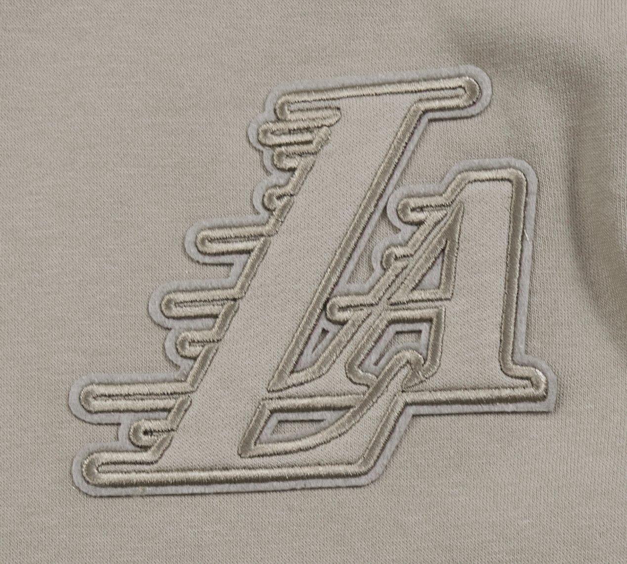 Pro Standard Big Boys' NBA Los Angeles Lakers Fleece PO Hoodie - Stone - STONE Thumbnail View 3