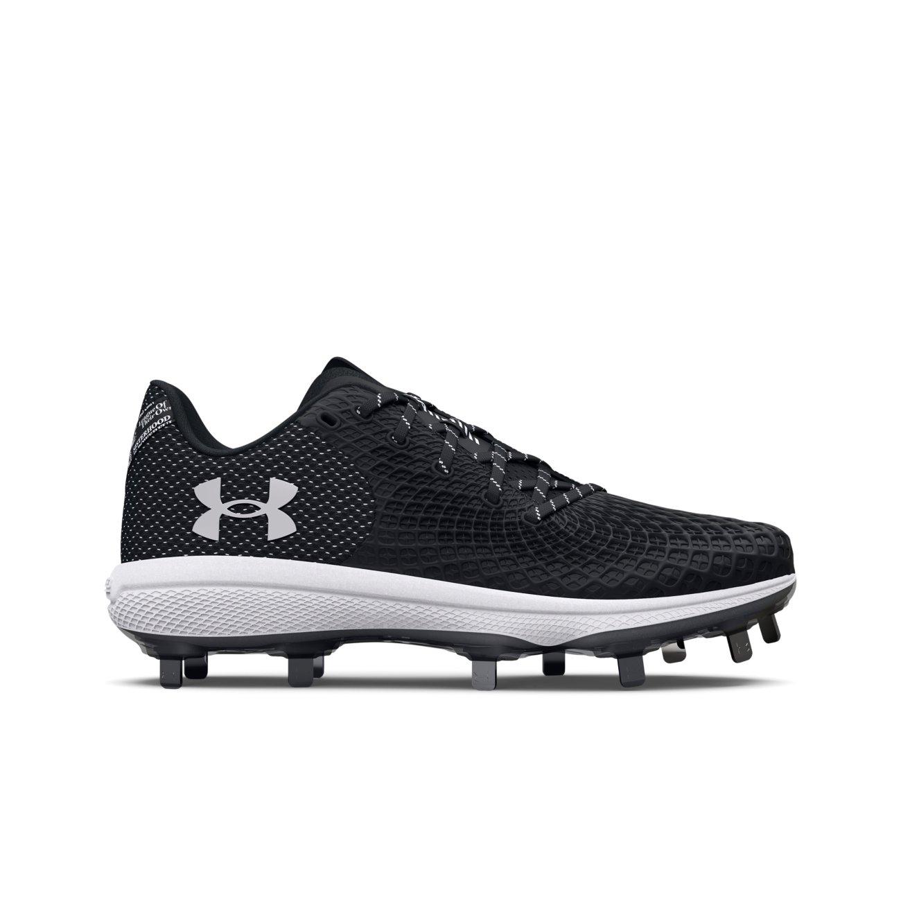 Under Armour Glyde 2 MT "Black/Metallic Silver" Women's Softball Cleat - BLACK/SILVER Thumbnail View 1