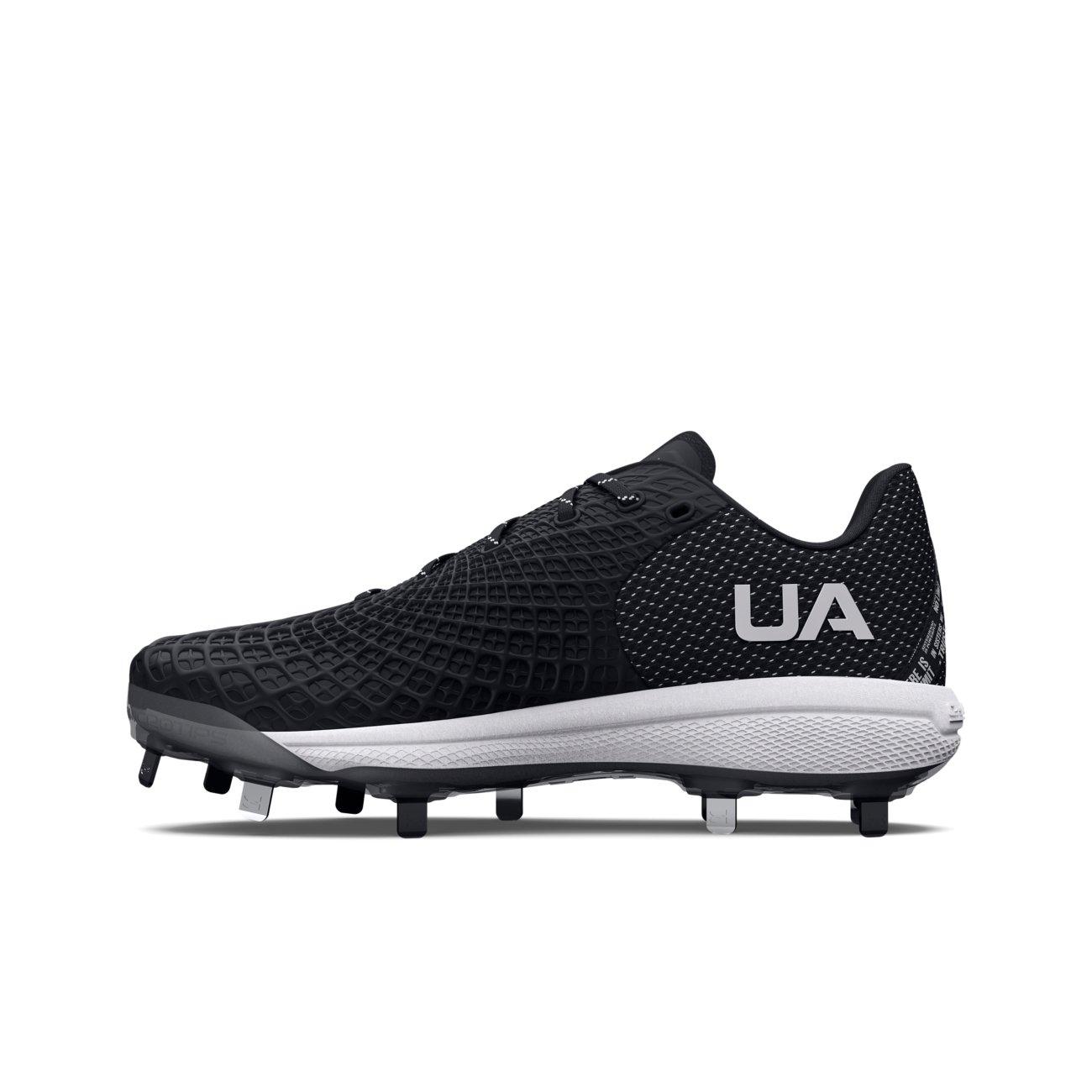 Under Armour Glyde 2 MT "Black/Metallic Silver" Women's Softball Cleat - BLACK/SILVER Thumbnail View 2