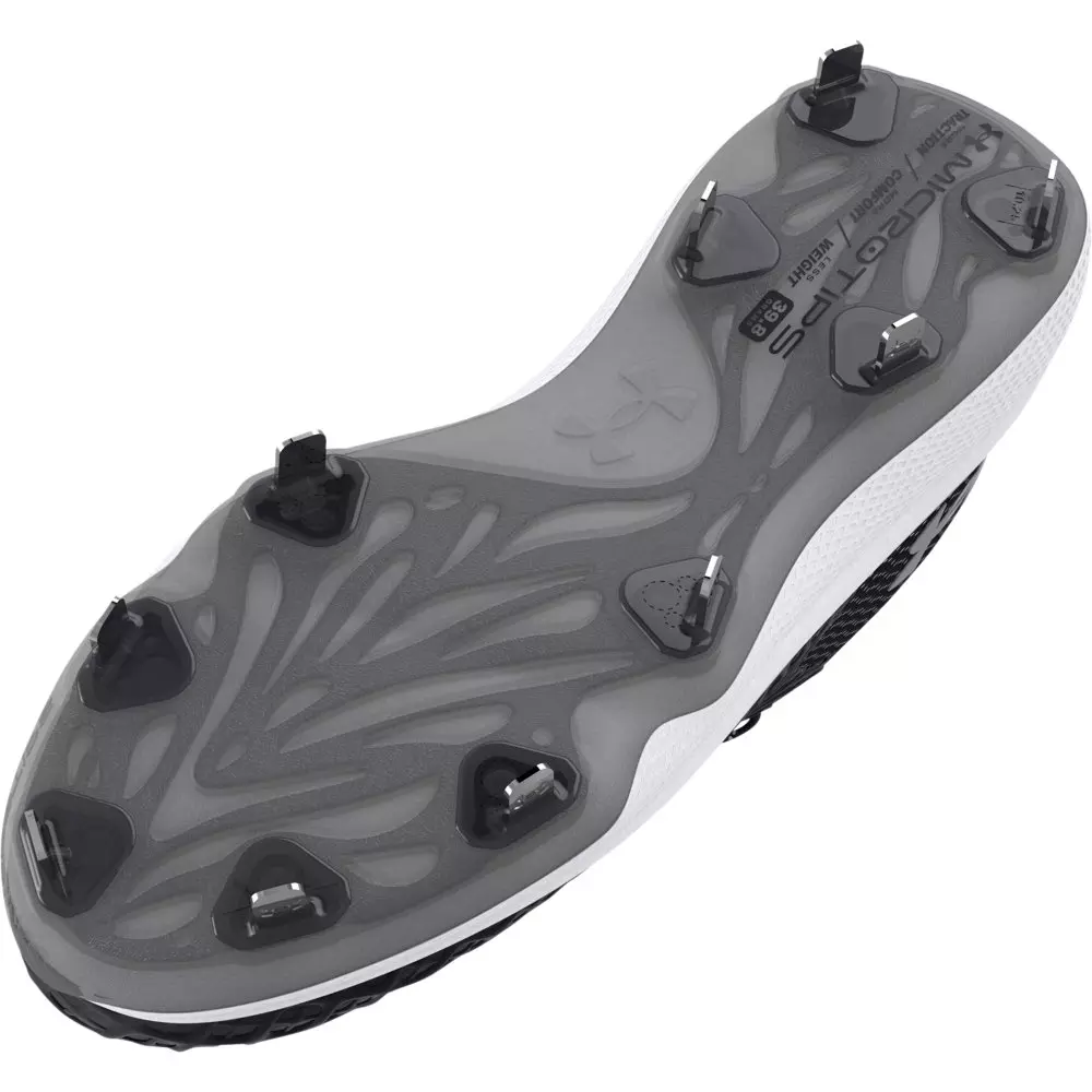 Under Armour Glyde 2 MT "Black/Metallic Silver" Women's Softball Cleat - BLACK/SILVER