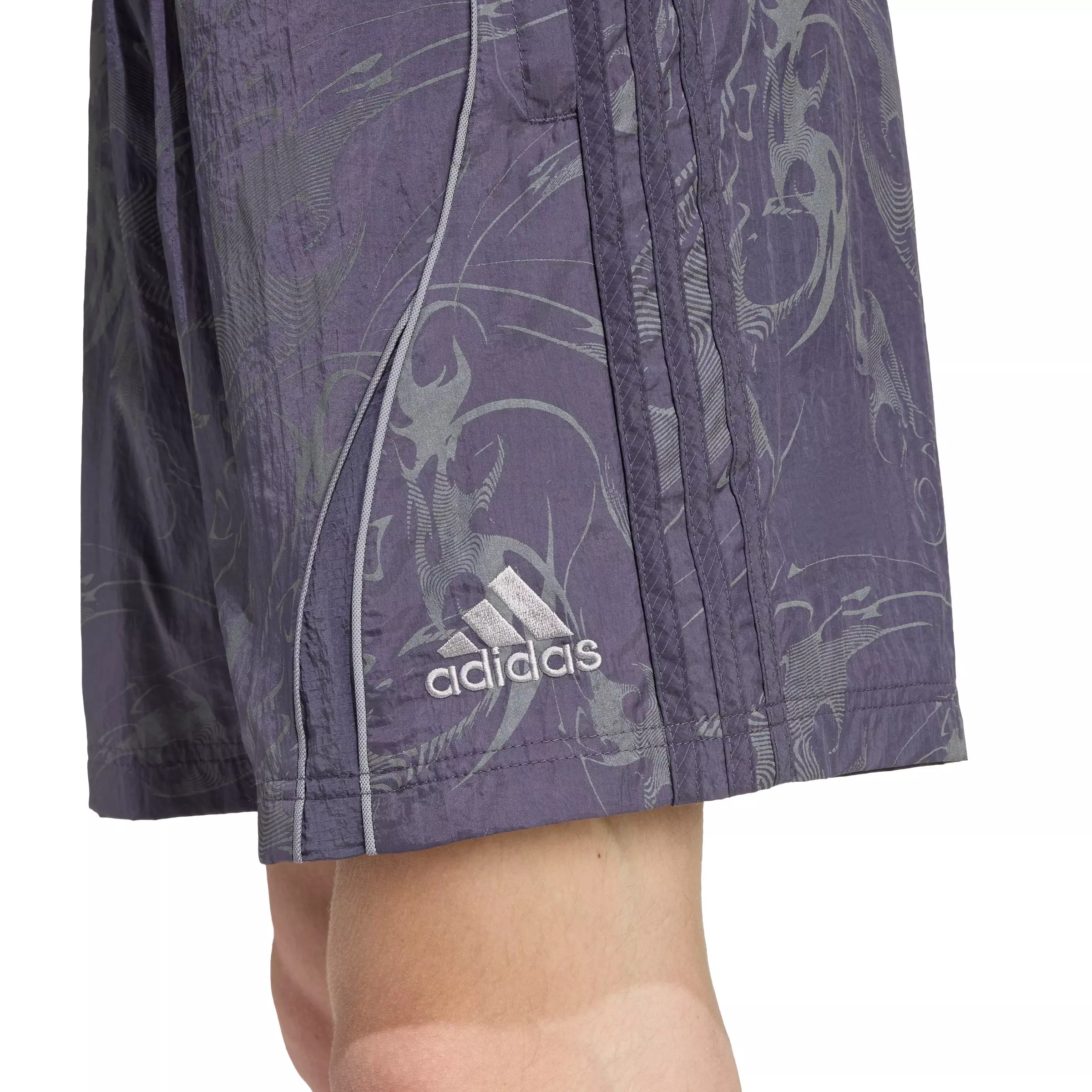 adidas Originals Men's Adilenium Season 4 Teamgeist Woven Shorts -Purple - PURPLE