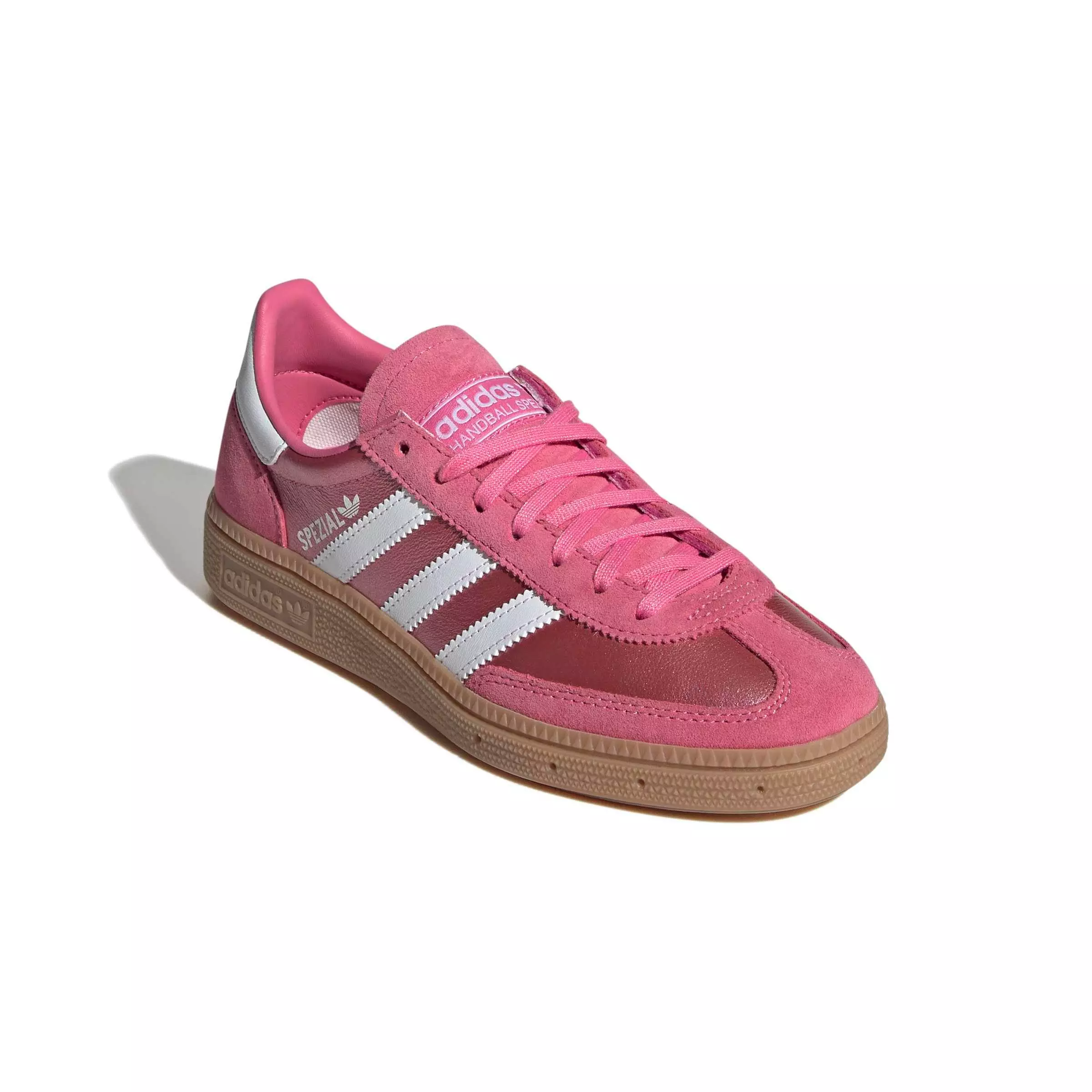 adidas Originals Handball Spezial "Pink Fusion/Ftwr White/Gum 4" Grade School Girls' Shoe - PINK/WHITE/GUM