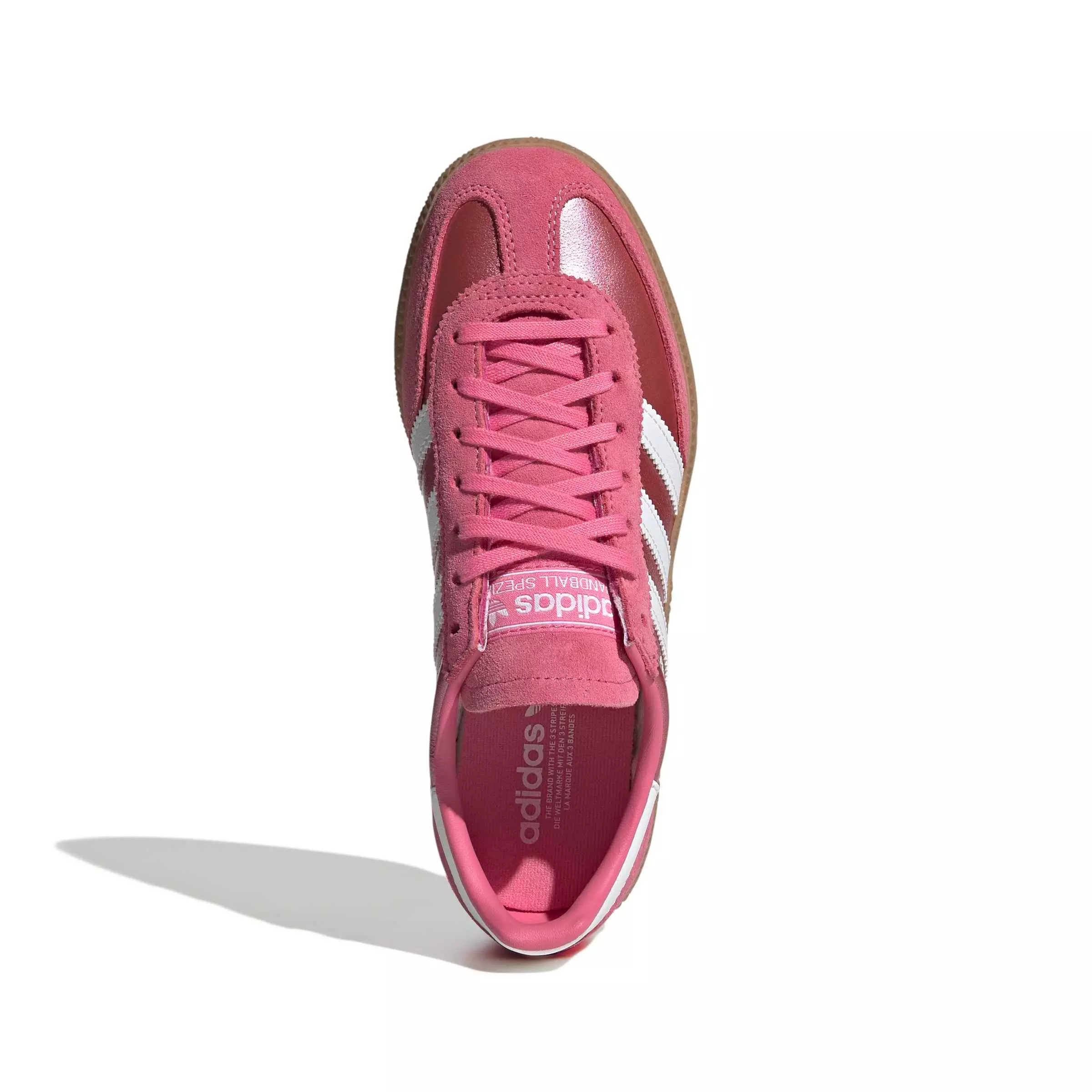 adidas Originals Handball Spezial "Pink Fusion/Ftwr White/Gum 4" Grade School Girls' Shoe - PINK/WHITE/GUM