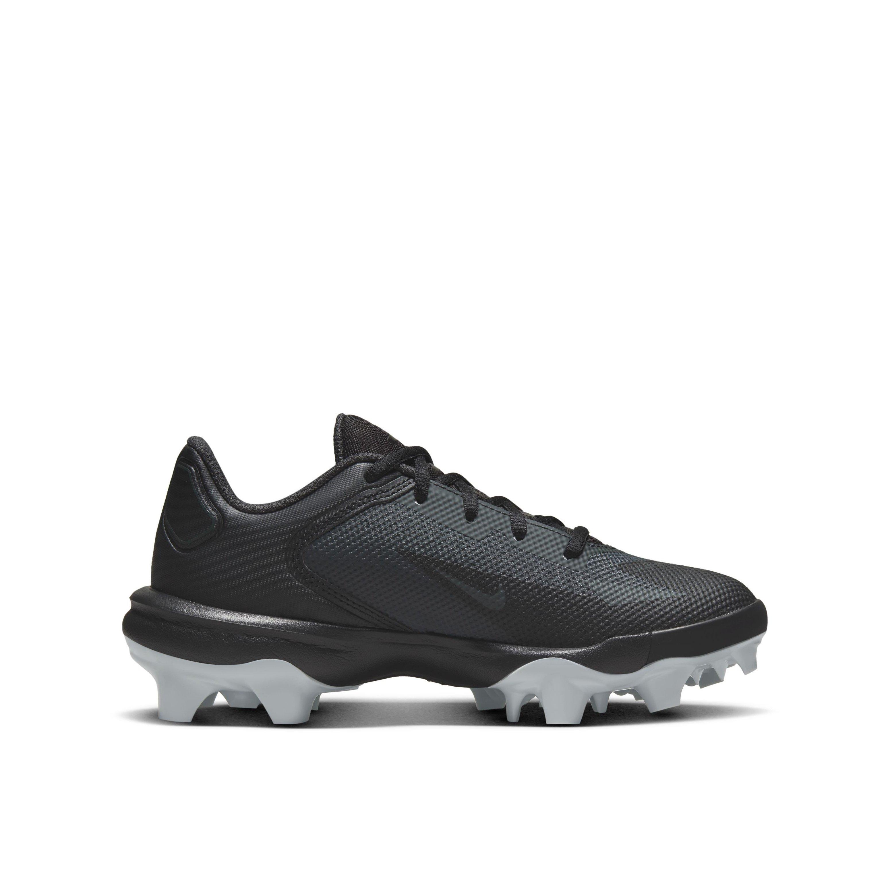 Nike Force Trout 8 Pro MCS "Black/Dark Smoke Grey/Light Smoke Grey/White" Grade School Boys' Baseball Cleat - BLACK/DK GREY/LT GREY/WHITE Thumbnail View 1