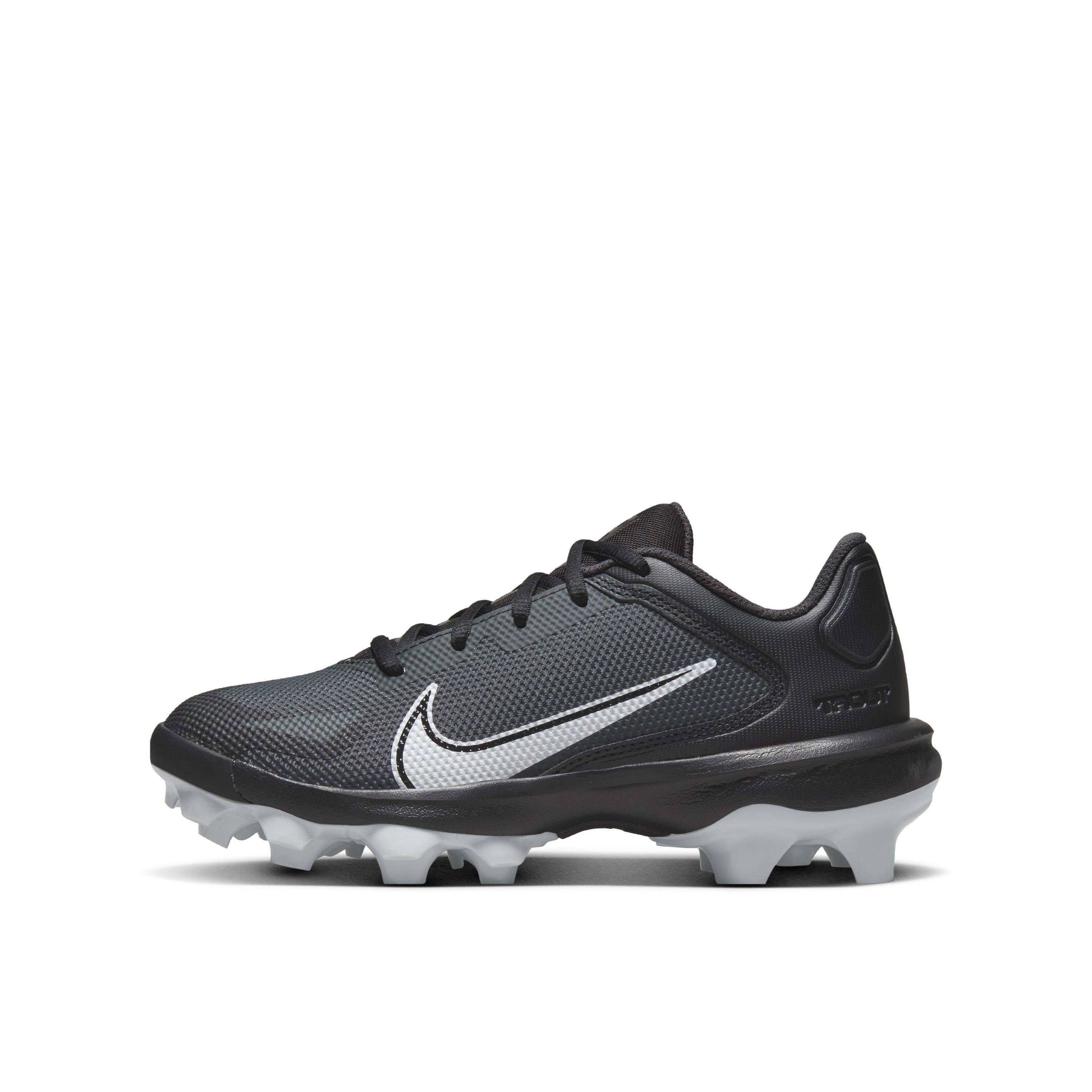 Nike Force Trout 8 Pro MCS "Black/Dark Smoke Grey/Light Smoke Grey/White" Grade School Boys' Baseball Cleat - BLACK/DK GREY/LT GREY/WHITE Thumbnail View 2