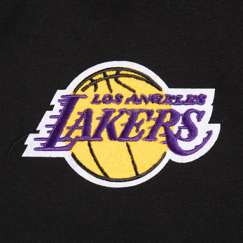 Pro Standard Big Boys' NBA Los Angeles Lakers Retro Classic Rib Fleece PO Hoodie - Black/Purple - BLACK/PURPLE Thumbnail View 3