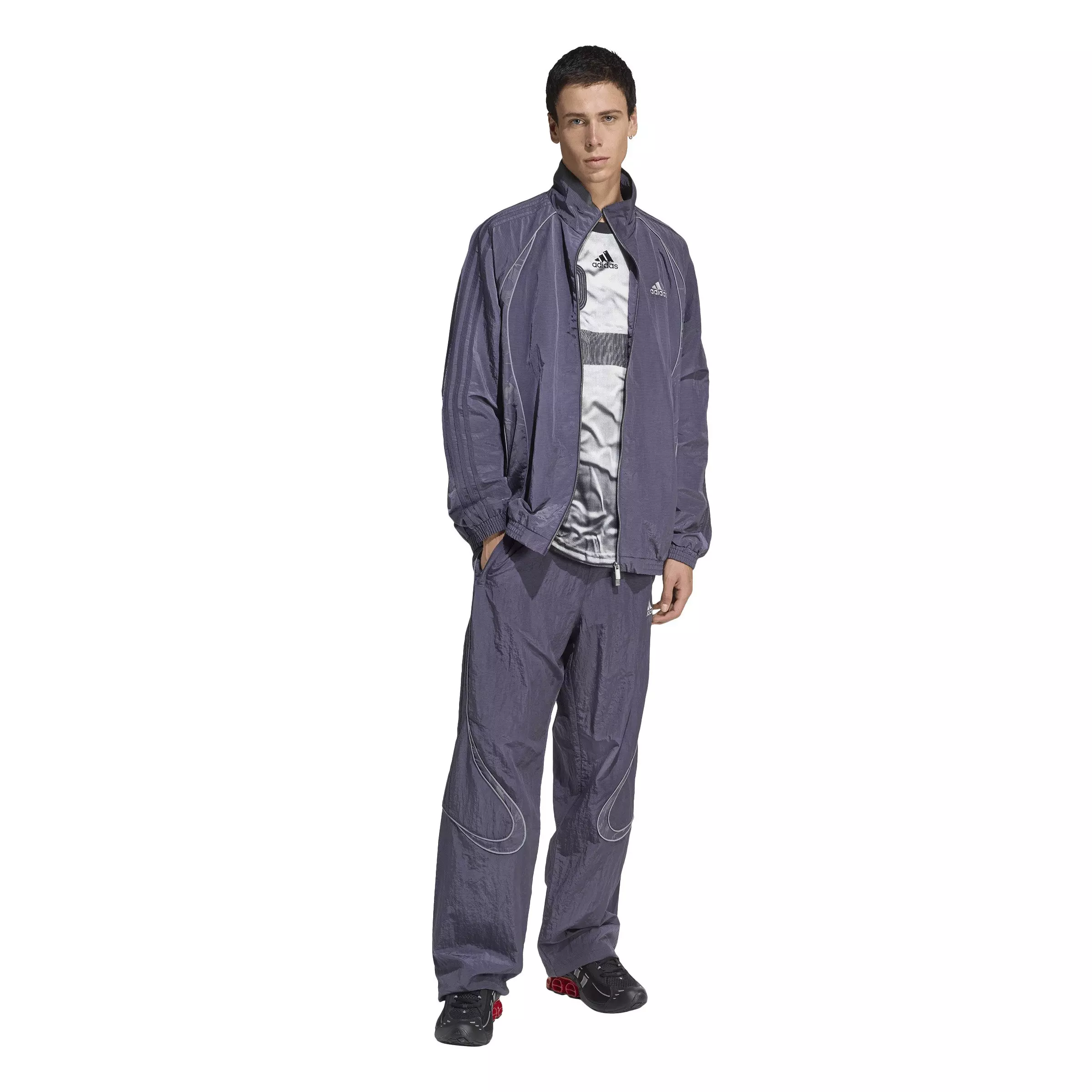 adidas Originals Men's Adilenium Season 4 Teamgeist Track Pants -Purple - PURPLE