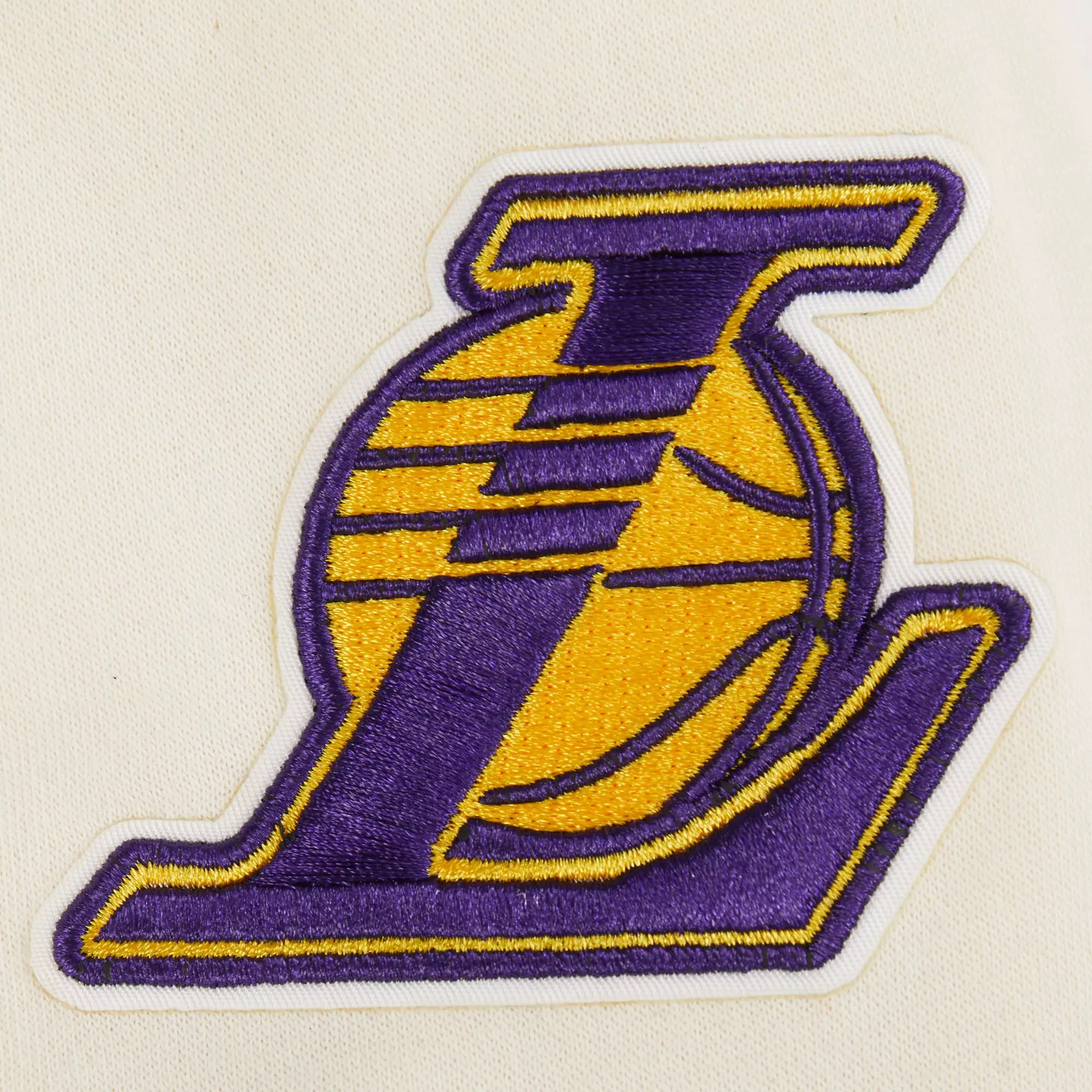 Pro Standard Big Boys' NBA Los Angeles Lakers Retro Rib Fleece Pull Over Hoodie - White/Purple - WHITE/PURPLE