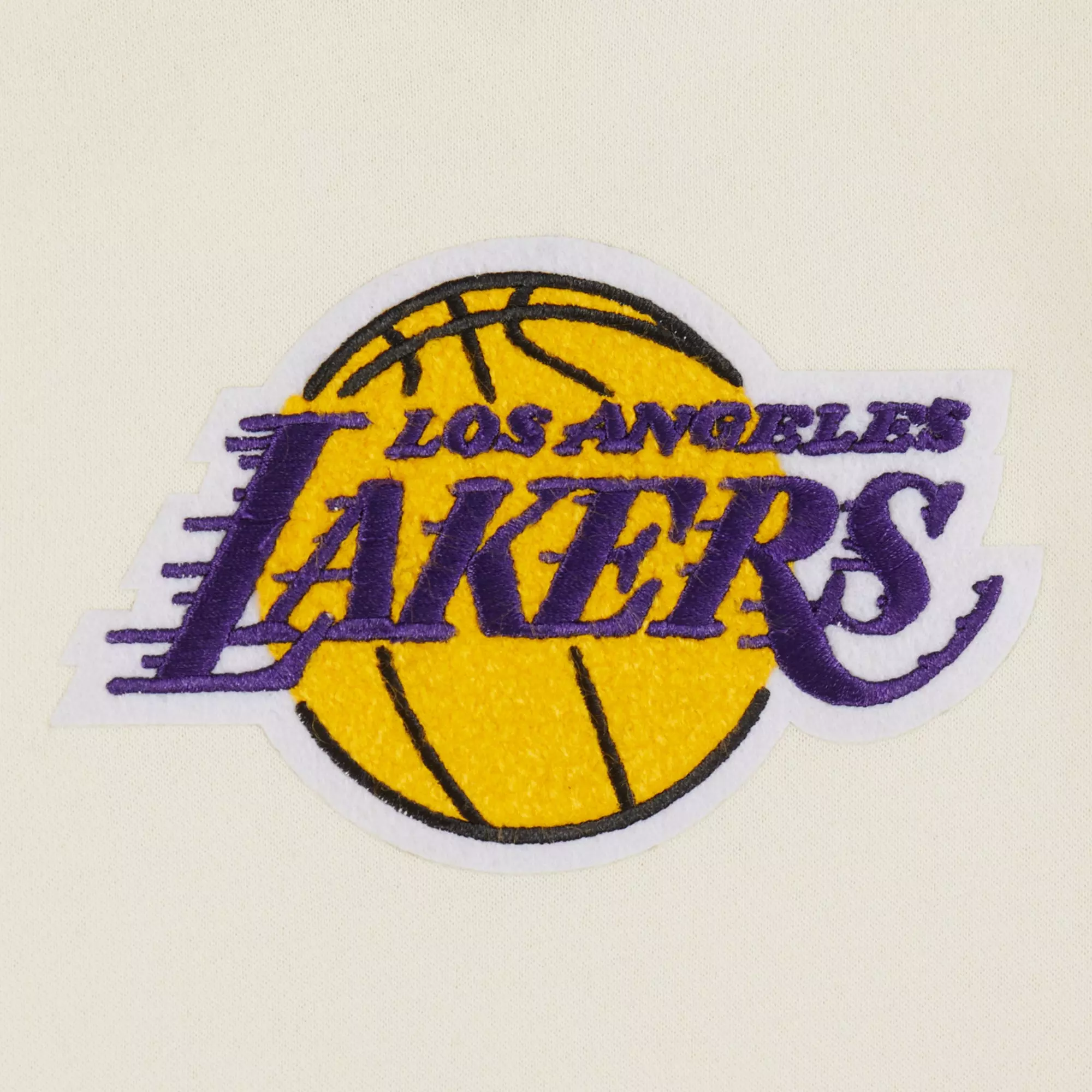 Pro Standard Big Boys' NBA Los Angeles Lakers Retro Rib Fleece Pull Over Hoodie - White/Purple - WHITE/PURPLE