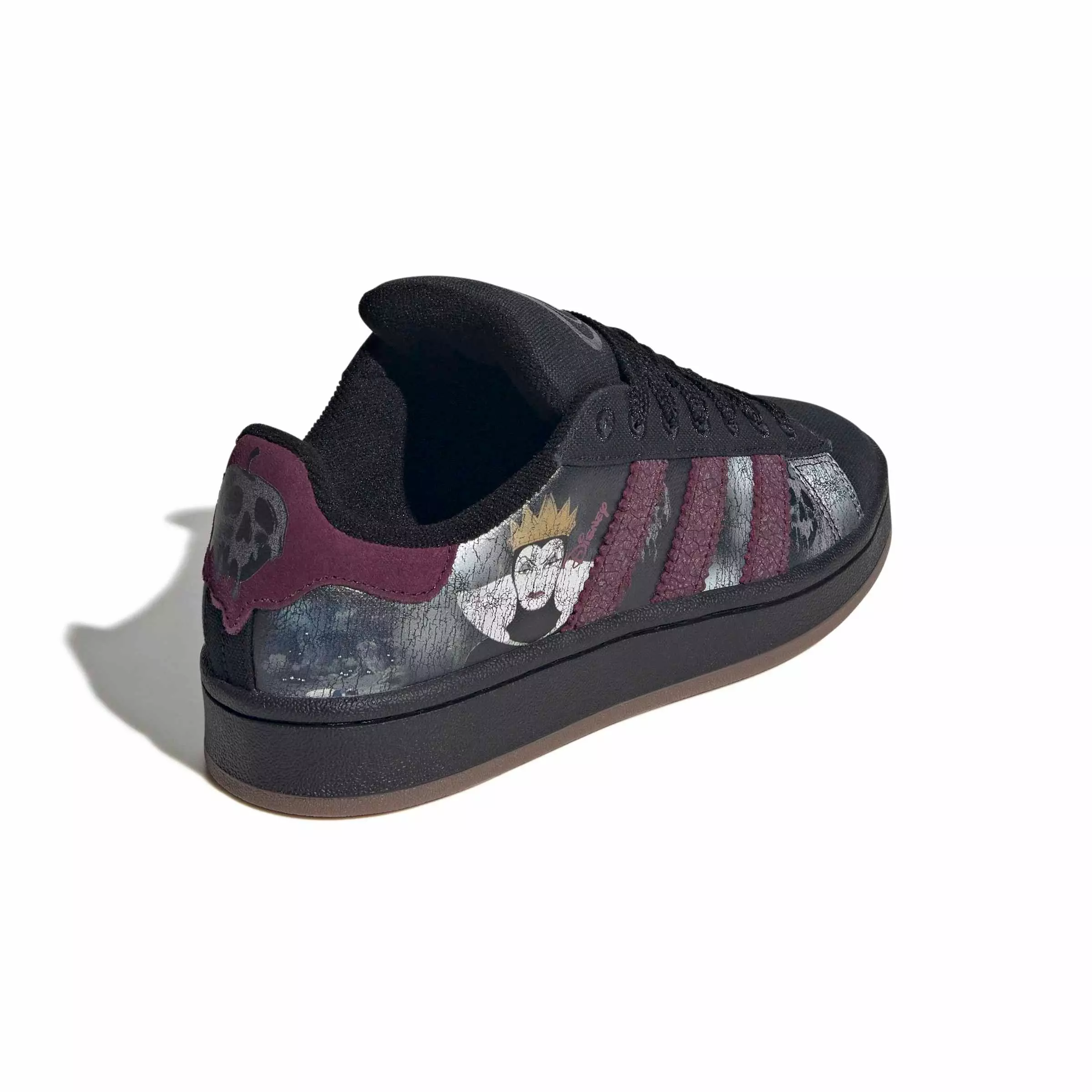 adidas Originals Disney Villains Campus 00s "Core Black/Maroon/Gum 5" Grade School Girls' Shoe - BLACK/MAROON/GUM