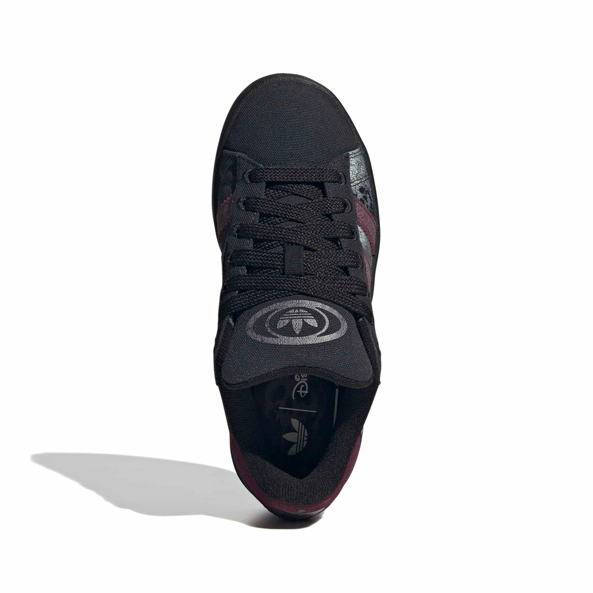 adidas Originals Disney Villains Campus 00s "Core Black/Maroon/Gum 5" Grade School Girls' Shoe - BLACK/MAROON/GUM