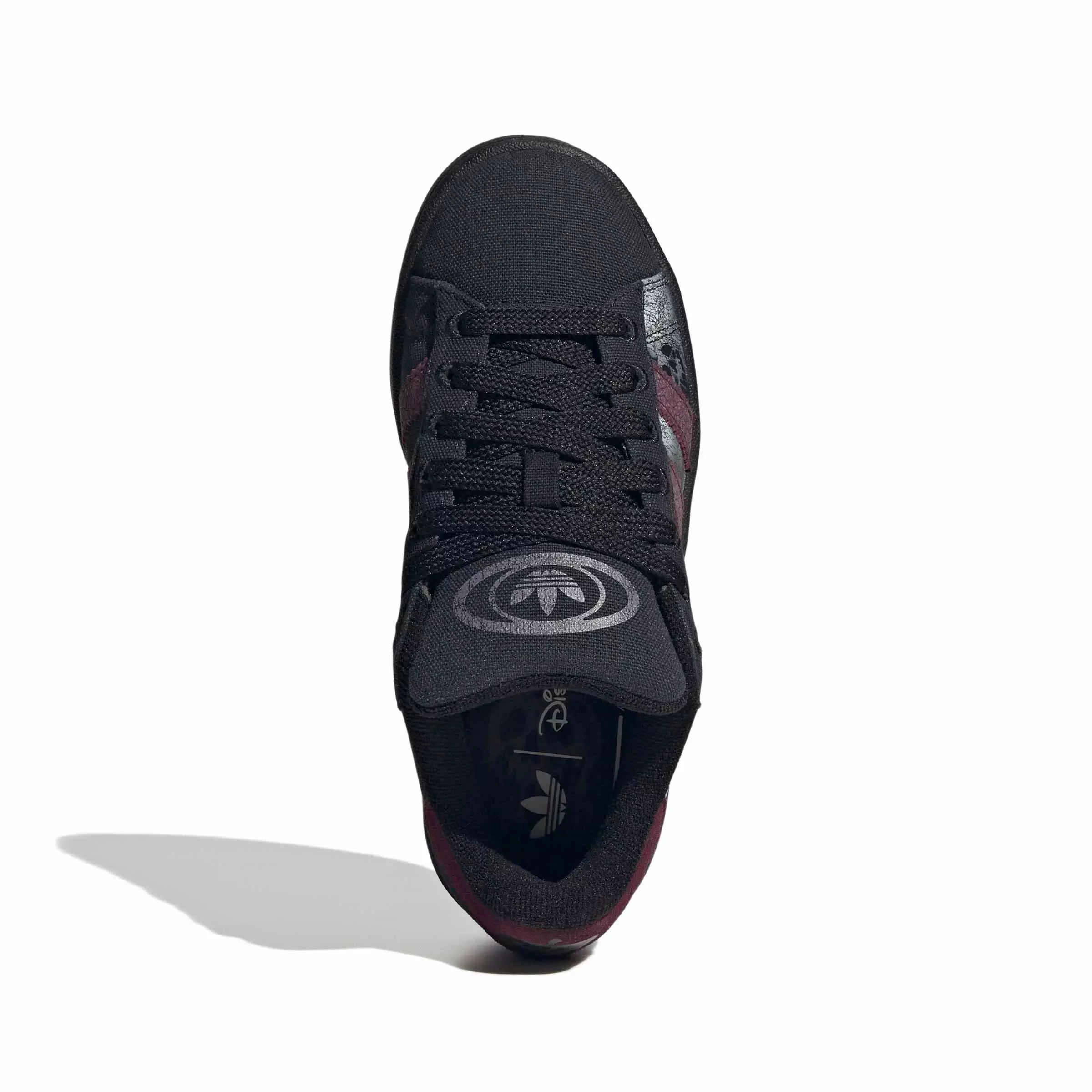 adidas Originals Disney Villains Campus 00s "Core Black/Maroon/Gum 5" Grade School Girls' Shoe - BLACK/MAROON/GUM