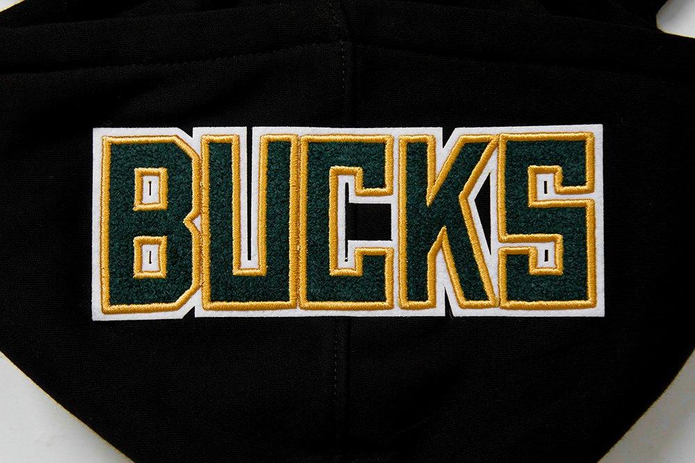 Pro Standard Big​ Boys​' NBA Milwaukee Bucks Clas​sic Fleece PO Hoodie - Black - BLACK Thumbnail View 6