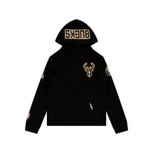 Pro Standard Big​ Boys​' NBA Milwaukee Bucks Clas​sic Fleece PO Hoodie -Black
