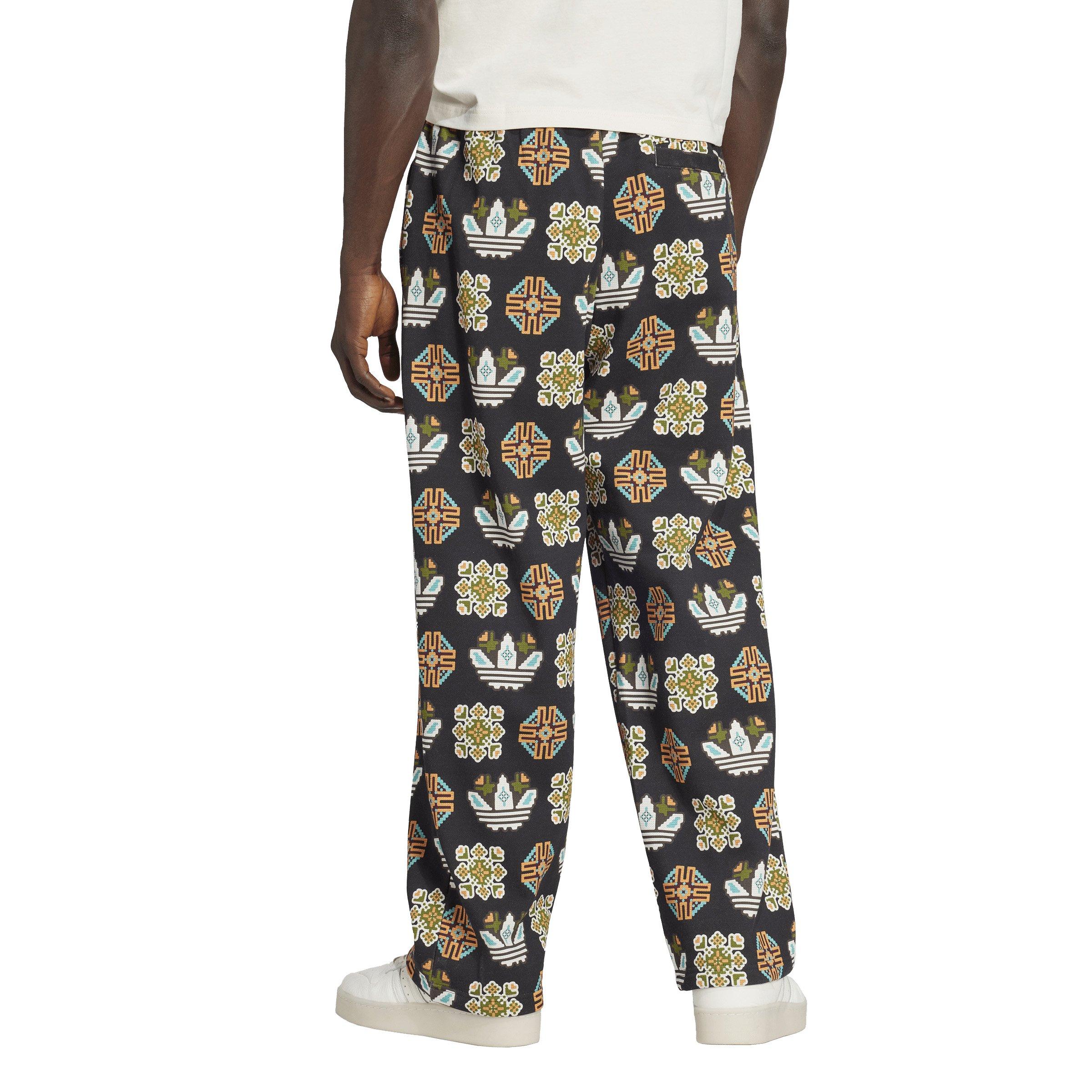 adidas Originals Men's Tile Allover Print Loose Sweatpants - Black - BLACK Thumbnail View 2