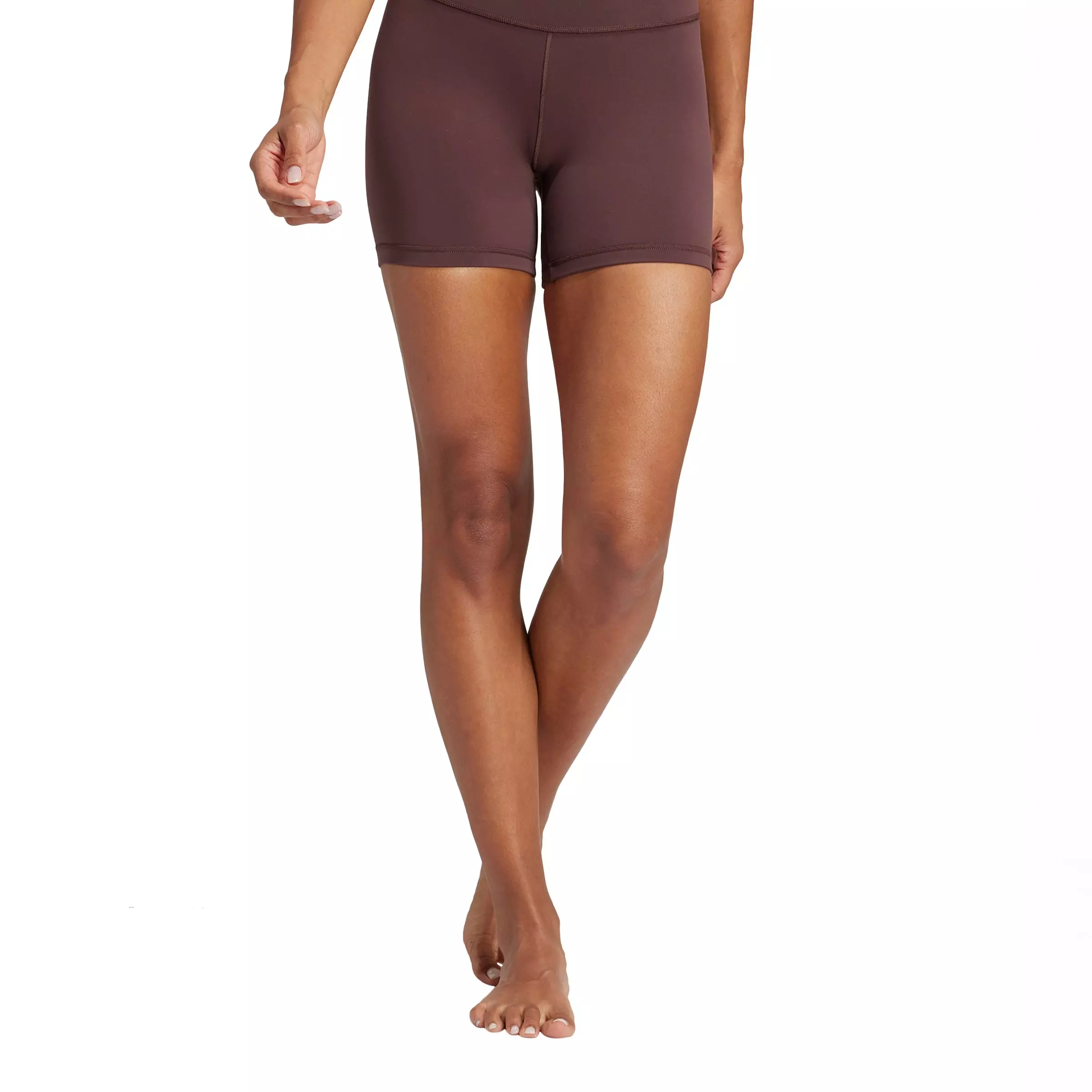 adidas Women's All Me 5-Inch Short Leggings-Brown - BROWN