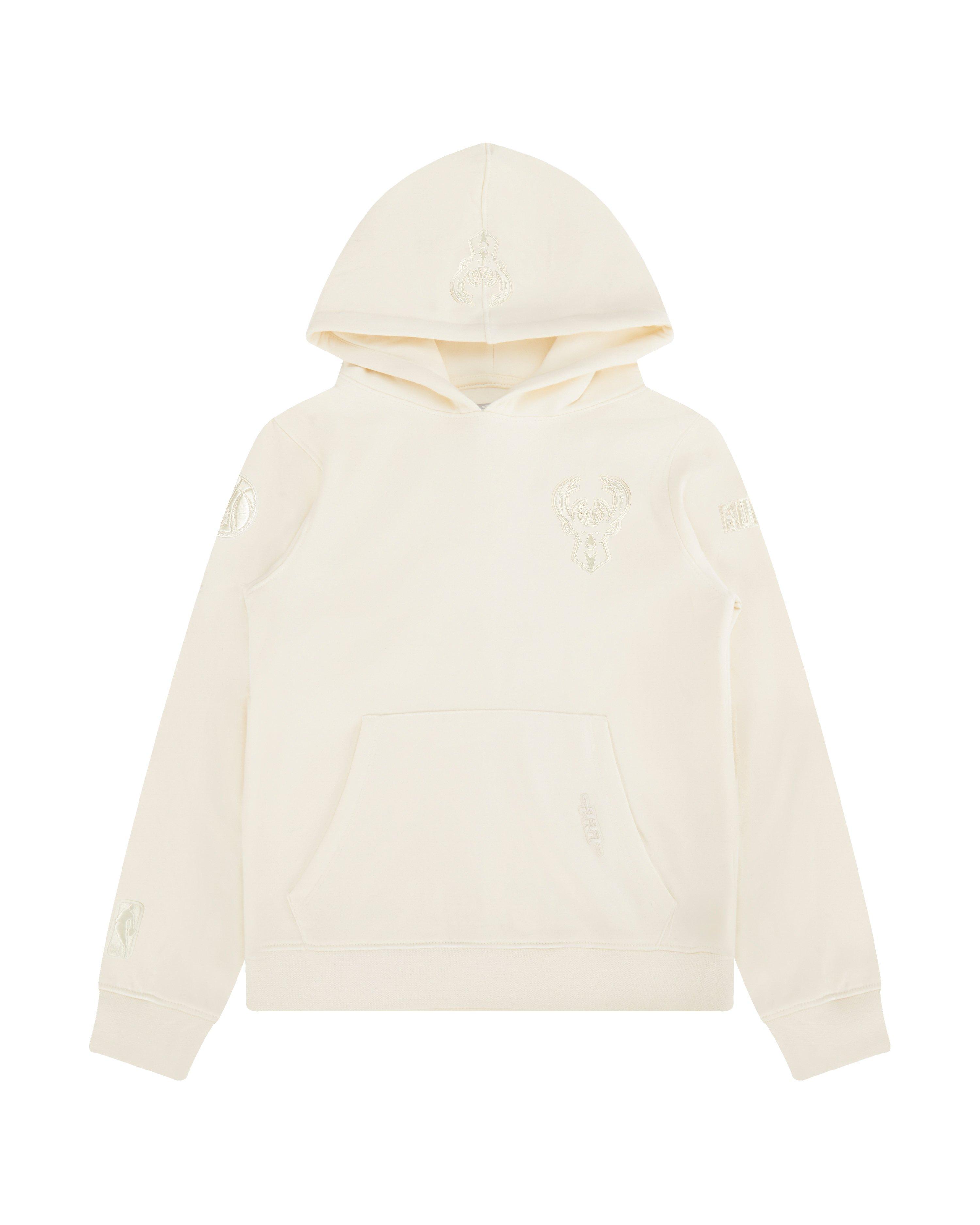 Pro Standard Big​ Boys​' NBA Milwaukee Bucks ​Neutral Fleece PO​ Hoodie -Cream - CREAM Thumbnail View 1