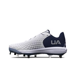 Under Armour Glyde 2 MT "White/Midnight Navy/Metallic Silver" Women's Softball Cleat