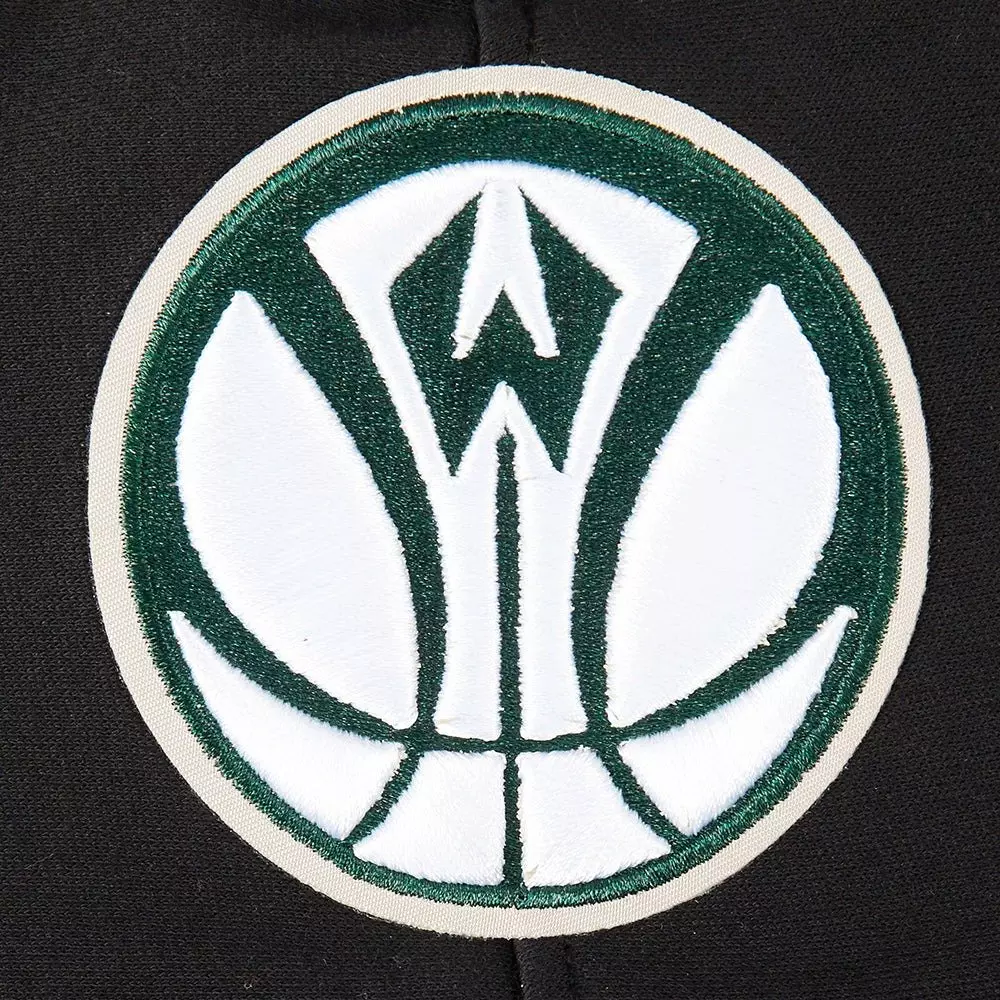 Pro Standard Big​ Boys​' NBA Milwaukee Bucks Classic Rib Fleece PO Hoodie - Black - BLACK