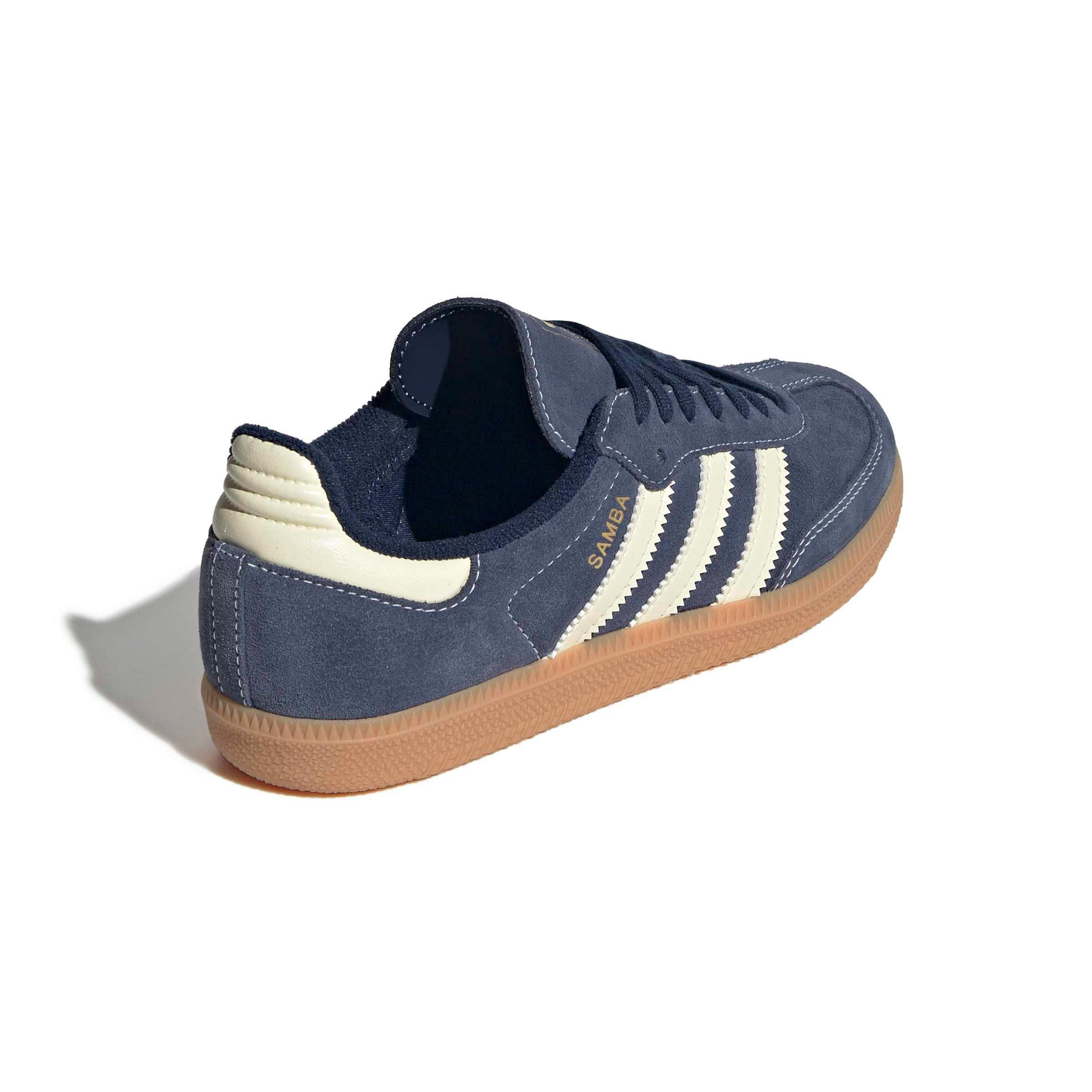 adidas Originals Samba OG "Night Indigo/Warm Vanilla/Gum 2" Grade School Boys' Shoe - INDIGO/VANILLA/GUM