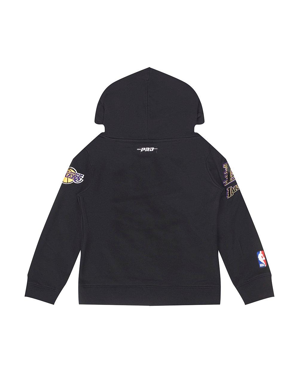 Pro Standard Little Boys' NBA LA Lakers​ Classic Fleece FZ Jacket -Black - BLACK Thumbnail View 2