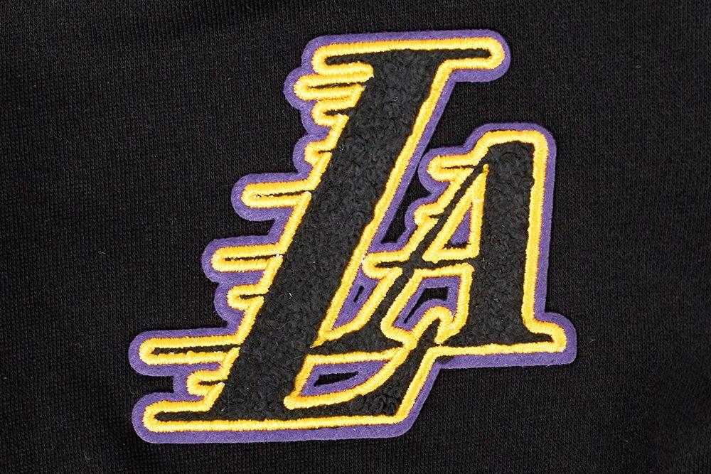 Pro Standard Little Boys' NBA LA Lakers​ Classic Fleece FZ Jacket -Black - BLACK Thumbnail View 3