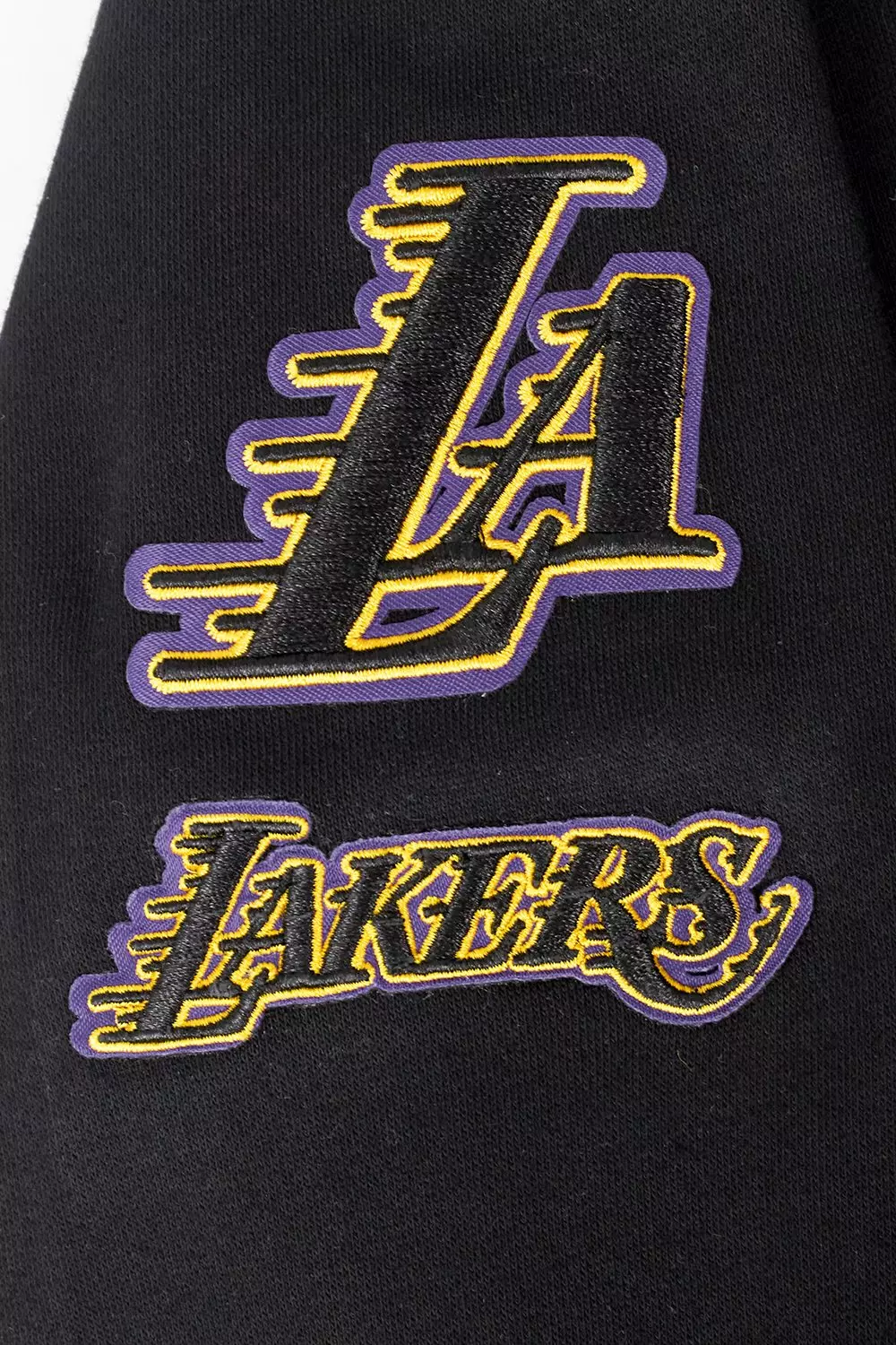 Pro Standard Little Boys' NBA LA Lakers​ Classic Fleece FZ Jacket -Black - BLACK
