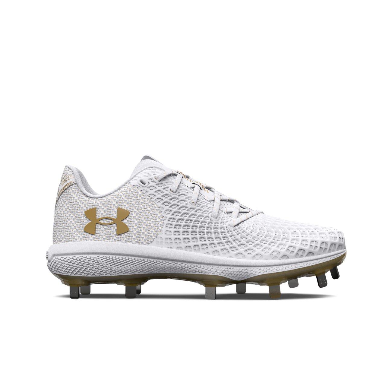Under Armour Women's Glyde MT Softball Cleats - White, 7.5