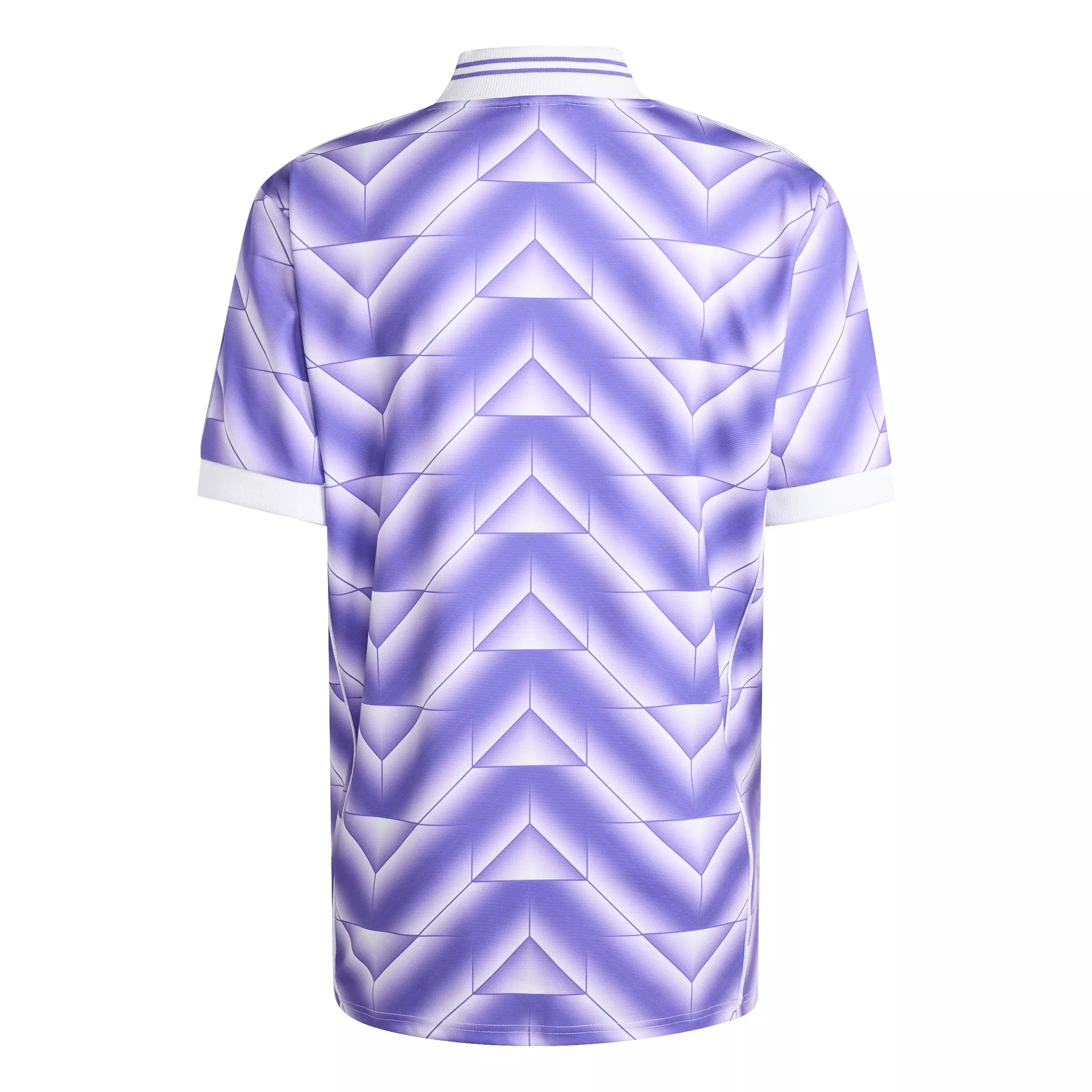adidas Originals Men' Real Madrid LFSTLR Jersey -Purple/White - PURPLE/WHITE