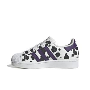adidas Originals Superstar II "Crystal White/Violet/Ftwr White" Grade School Girls' Shoe - WHITE/VIOLET/WHITE