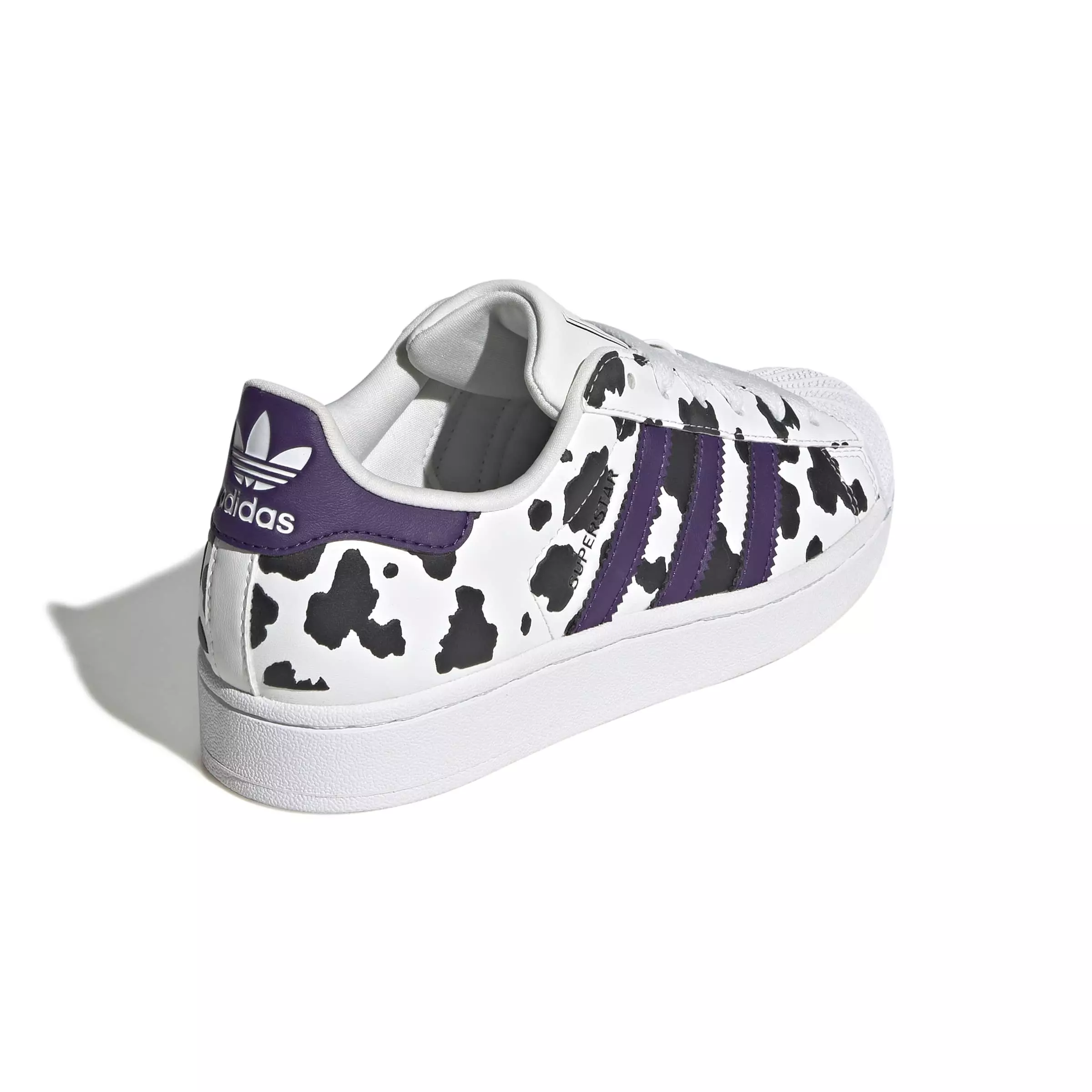 adidas Originals Superstar II "Crystal White/Violet/Ftwr White" Grade School Girls' Shoe - WHITE/VIOLET/WHITE
