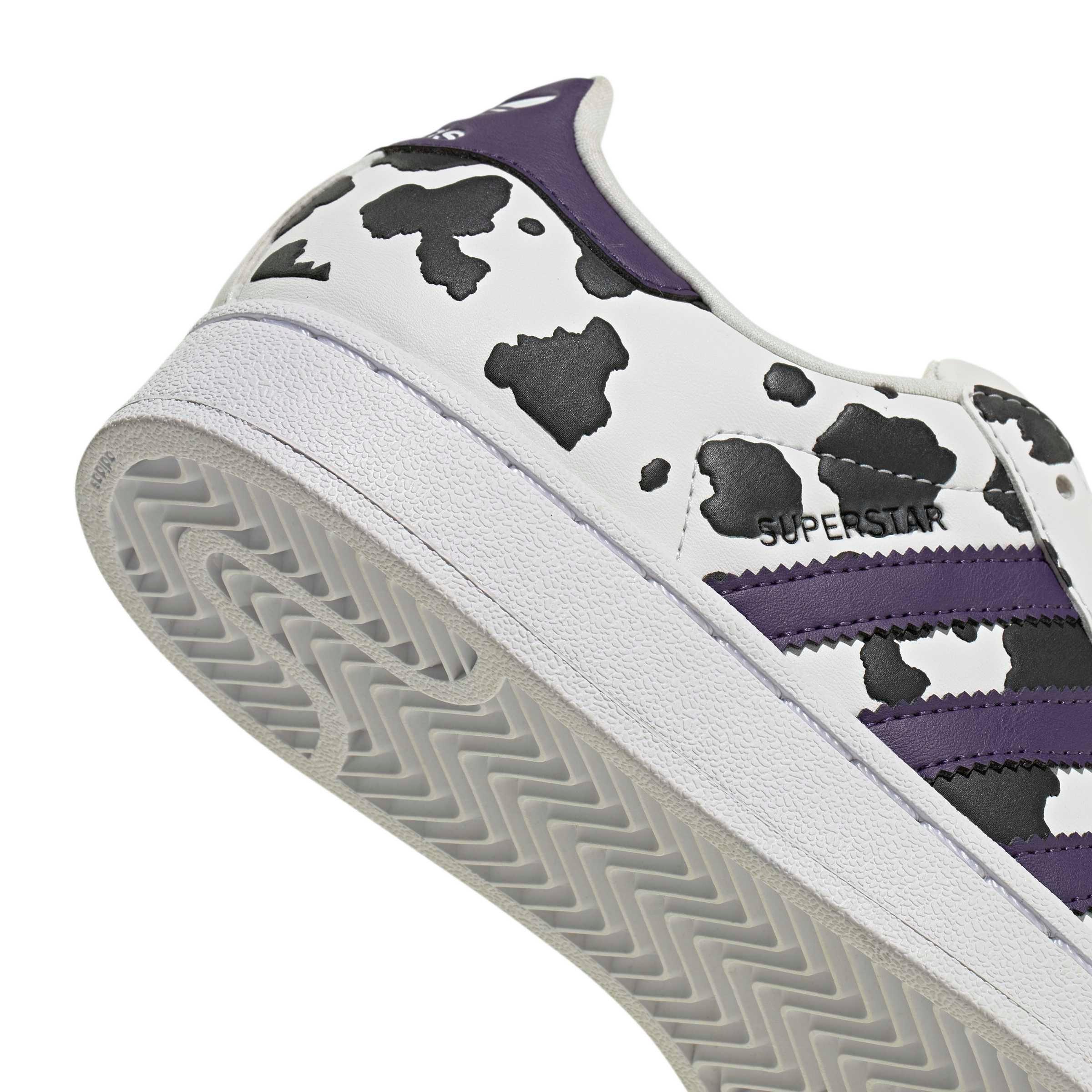 adidas Originals Superstar II "Crystal White/Violet/Ftwr White" Grade School Girls' Shoe - WHITE/VIOLET/WHITE