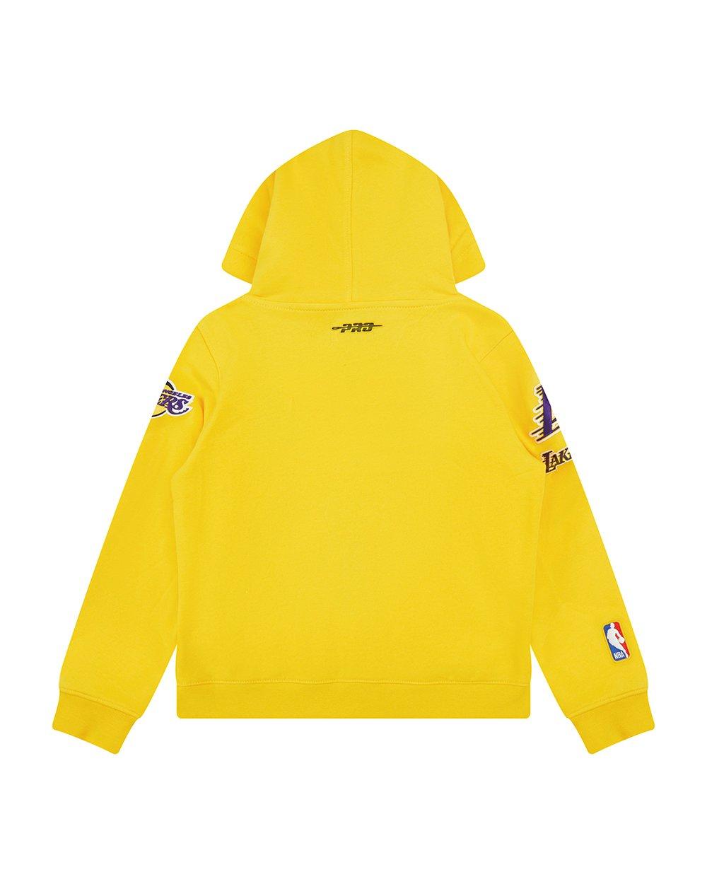 Pro Standard Little Boys' NBA LA Lakers​ Classic Fleece FZ Jacket - Yellow - YELLOW Thumbnail View 2