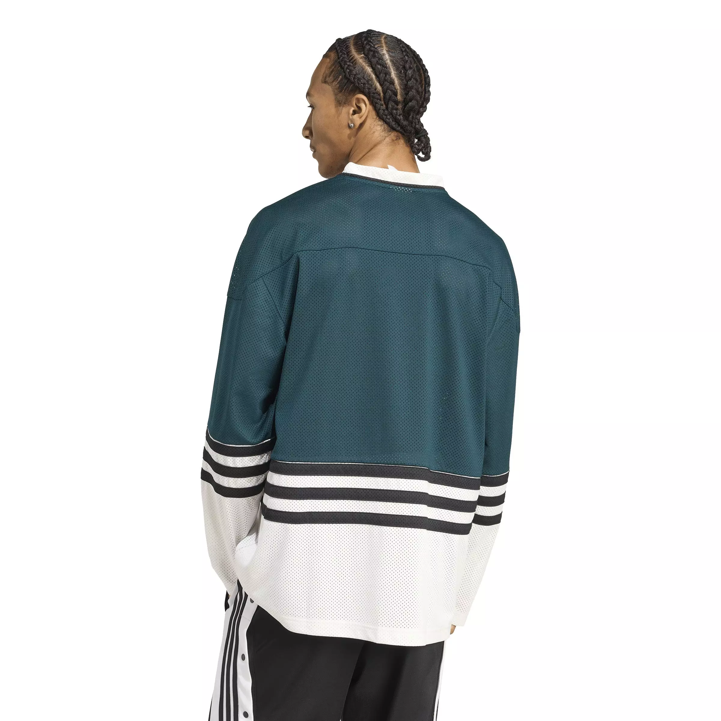 adidas Originals Men's Hockey Jersey - Green/White - GREEN/WHITE