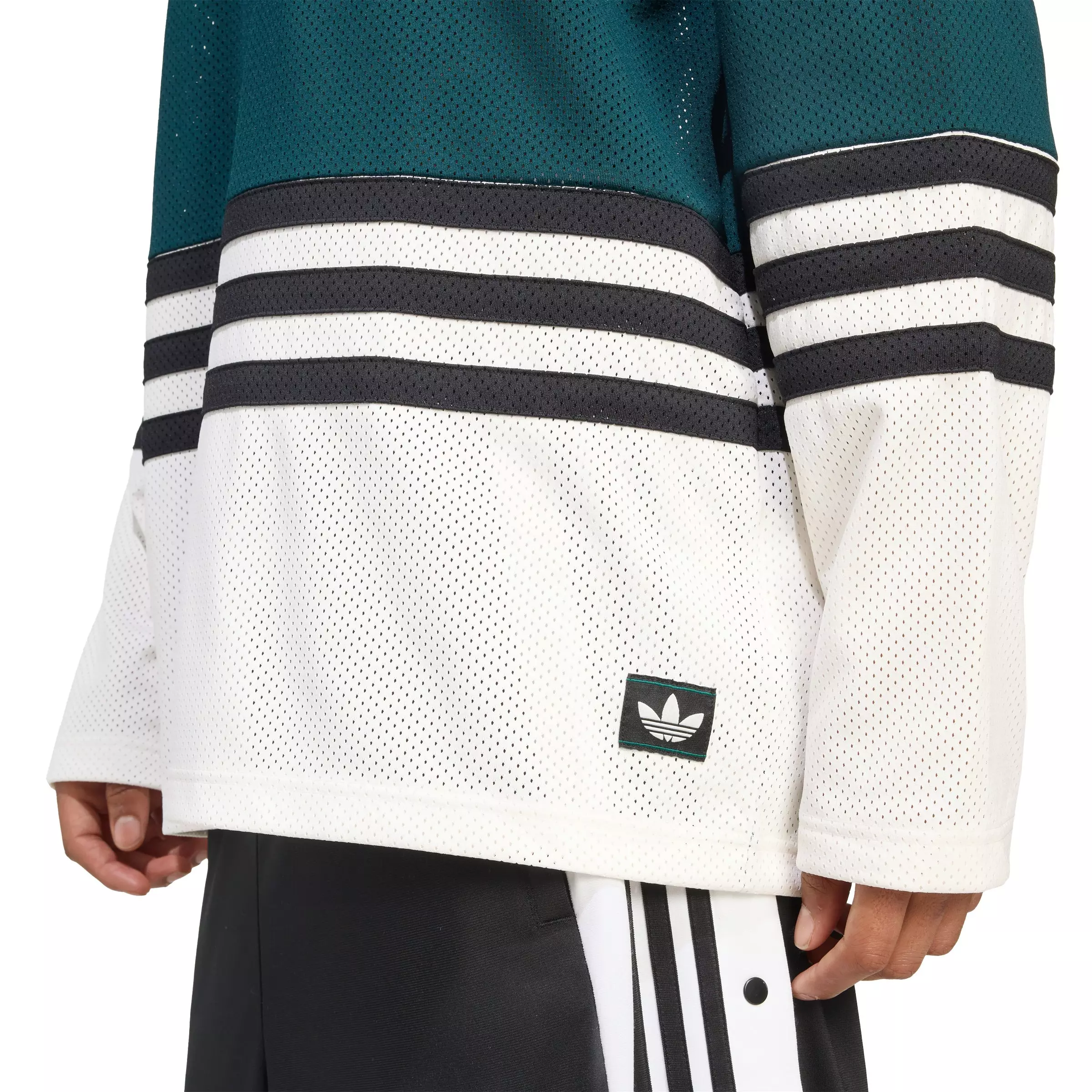 adidas Originals Men's Hockey Jersey - Green/White - GREEN/WHITE