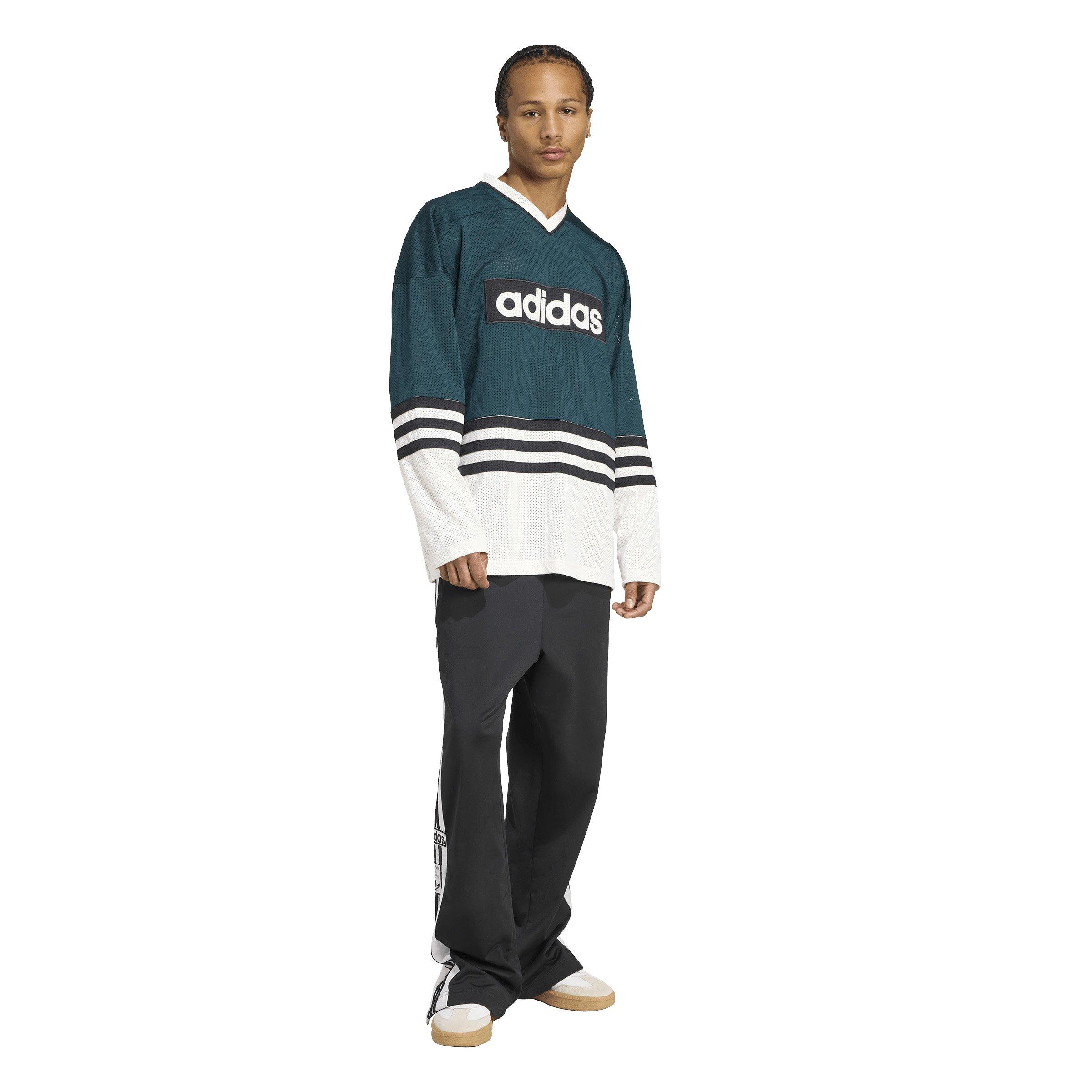 adidas Originals Men's Hockey Jersey - Green/White - GREEN/WHITE Thumbnail View 5