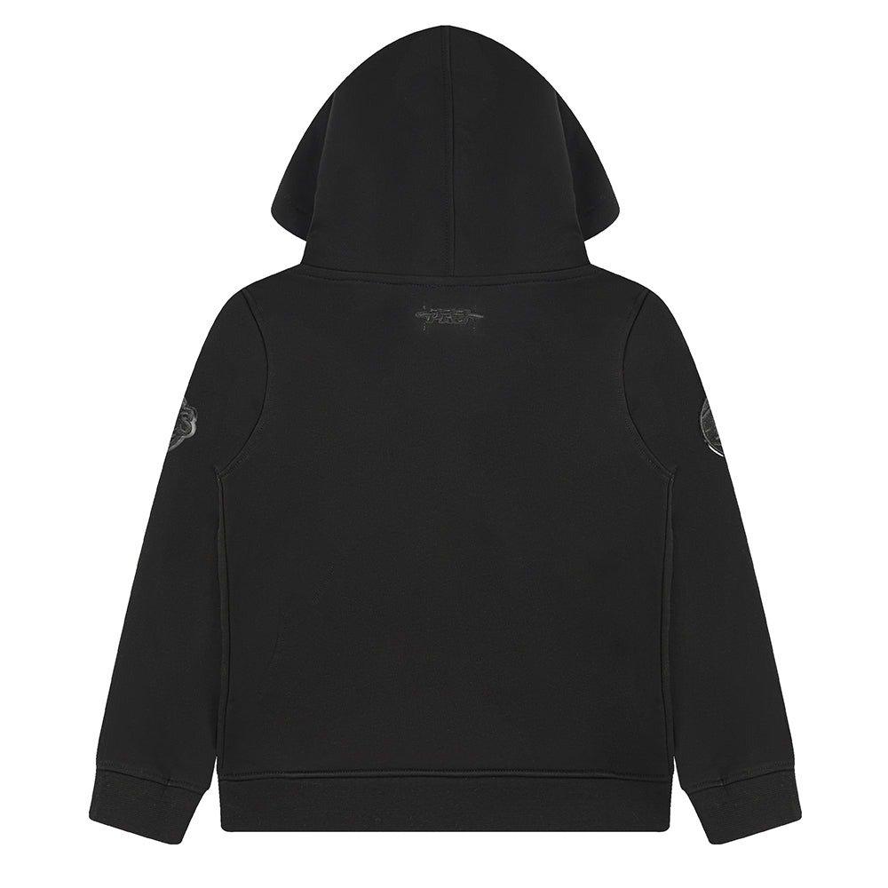 Pro Standard Little Boys​' NBA Atlanta Hawks Triple Black Fleece PO Hoodie - Black - BLACK Thumbnail View 2