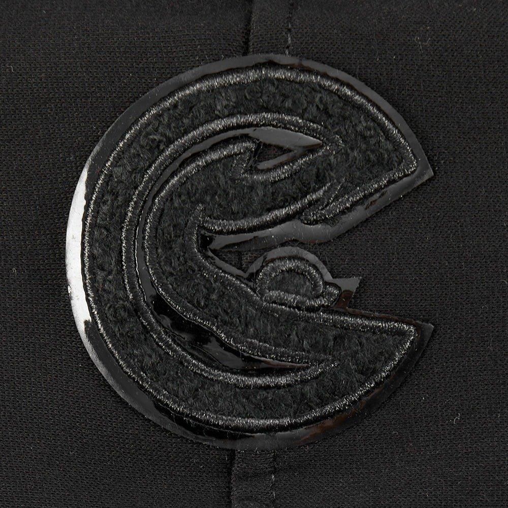 Pro Standard Little Boys​' NBA Atlanta Hawks Triple Black Fleece PO Hoodie - Black - BLACK Thumbnail View 3