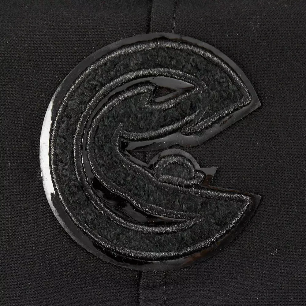 Pro Standard Little Boys​' NBA Atlanta Hawks Triple Black Fleece PO Hoodie - Black - BLACK