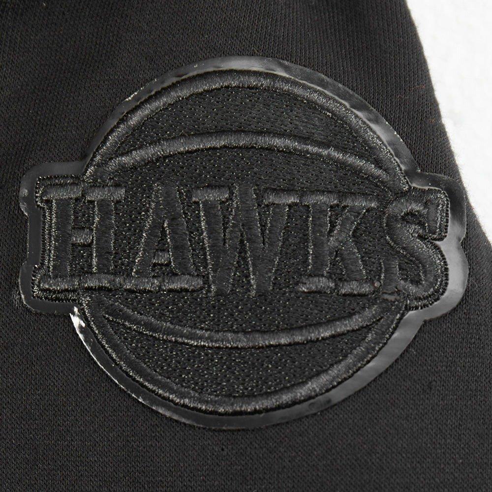 Pro Standard Little Boys​' NBA Atlanta Hawks Triple Black Fleece PO Hoodie - Black - BLACK Thumbnail View 6