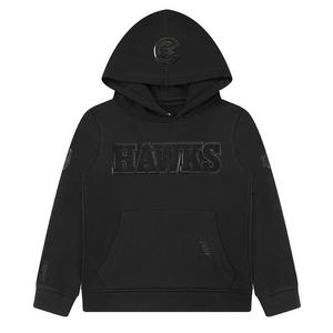 Pro Standard Little Boys​' NBA Atlanta Hawks Triple Black Fleece PO Hoodie -Black