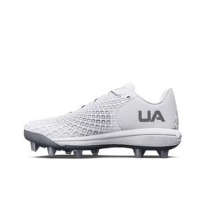 Under Armour Glyde 2 MT TPU "White/Metallic Silver" Women's Softball Cleat