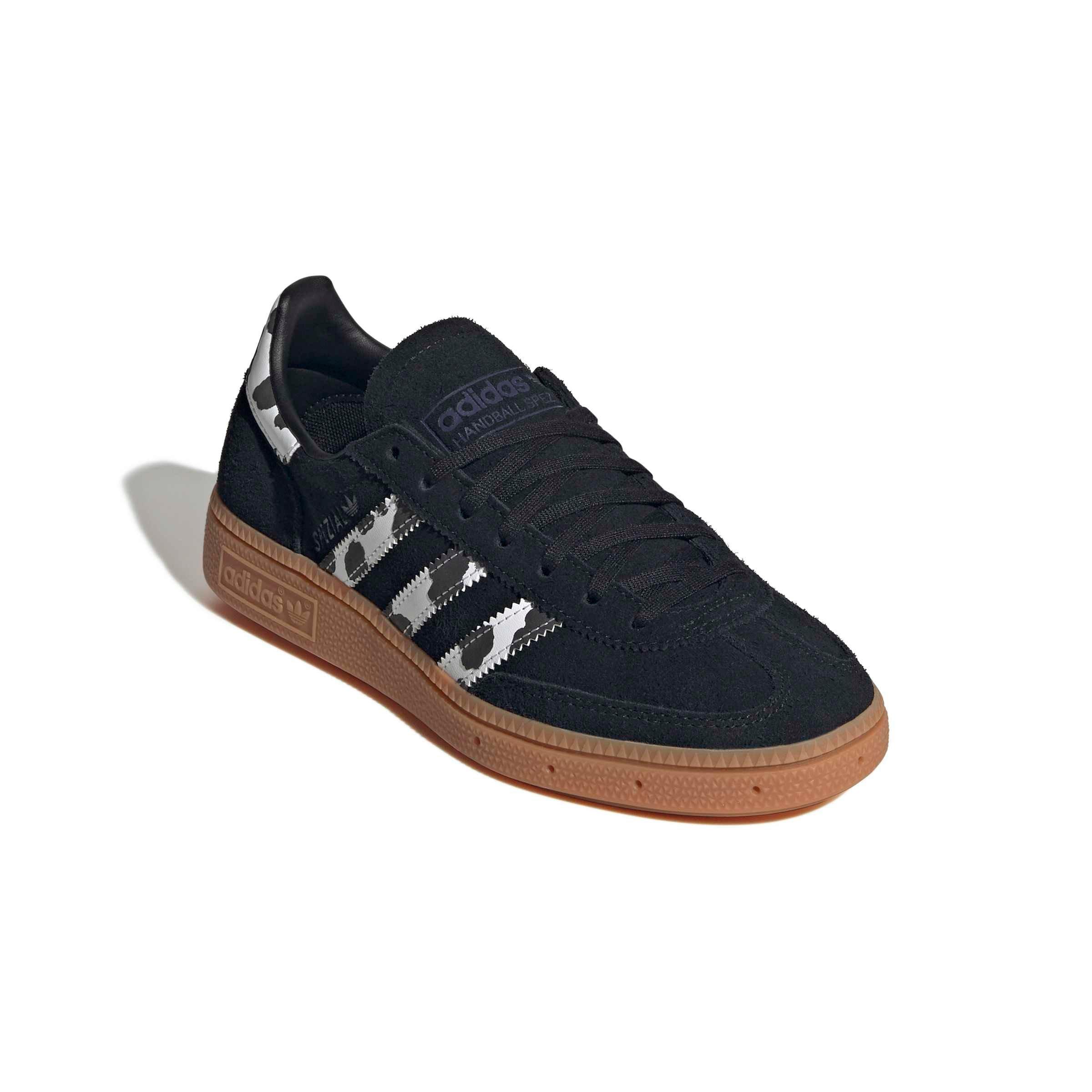 adidas Originals Handball Spezial "Core Black/Violet/Ftwr White" Grade School Girls' Shoe - BLACK/VIOLET/WHITE