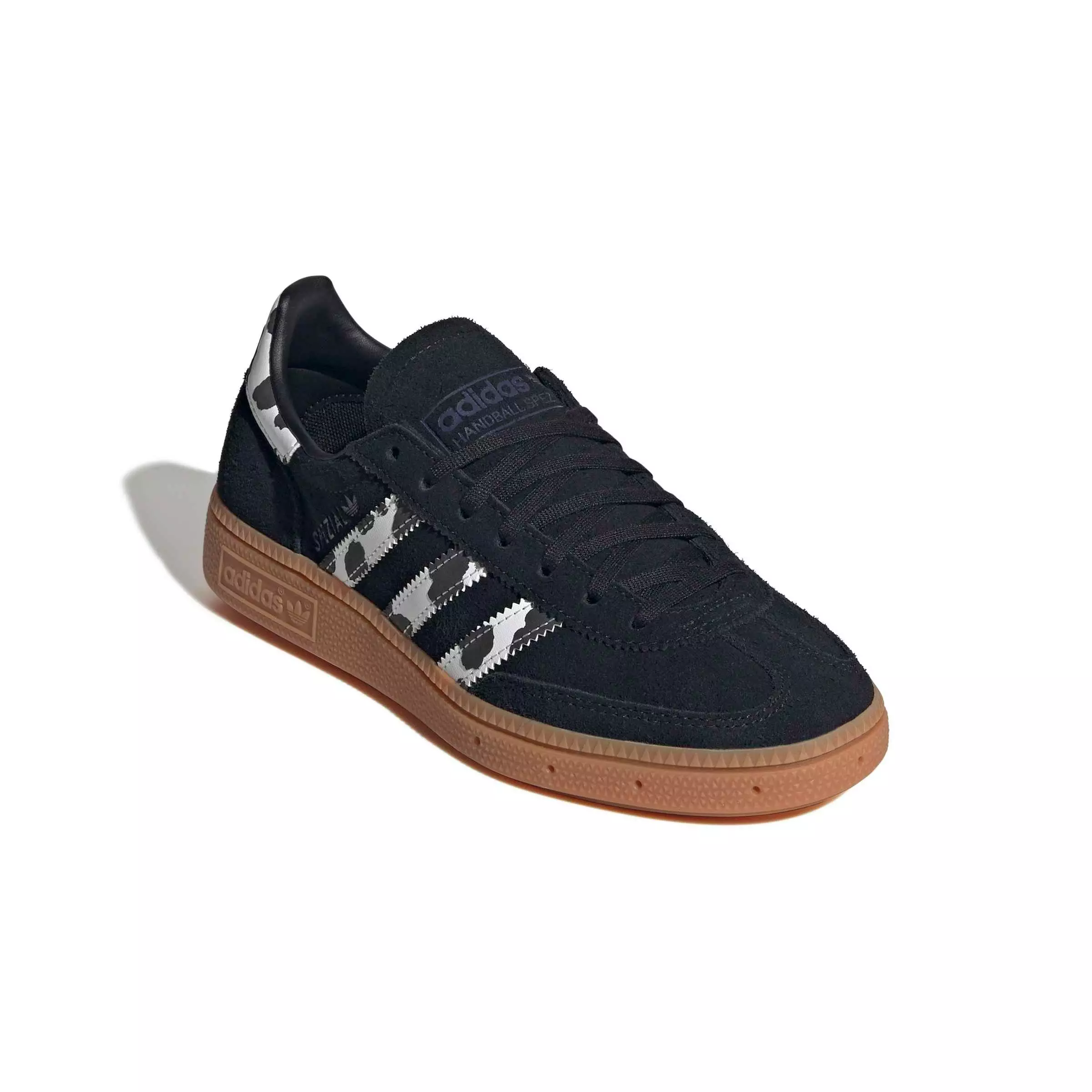 adidas Originals Handball Spezial "Core Black/Violet/Ftwr White" Grade School Girls' Shoe - BLACK/VIOLET/WHITE