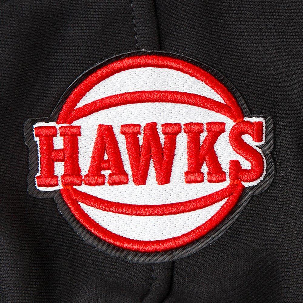 Pro Standard Little Boys' NBA Atlanta Hawks Retro Classic Rib Fleece PO Hoodie - Black/Red - BLACK/RED Thumbnail View 5
