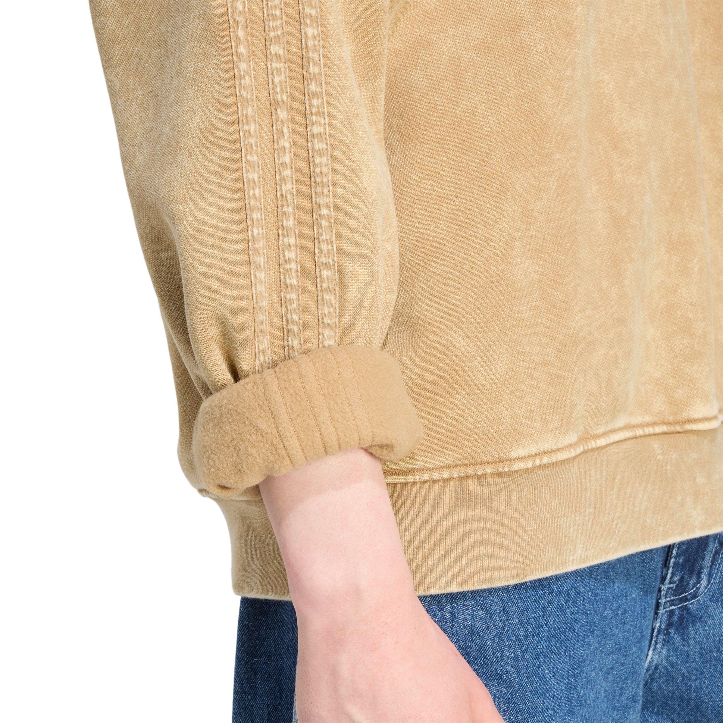 adidas Originals Men's Washed Hoodie - Beige - BEIGE Thumbnail View 4