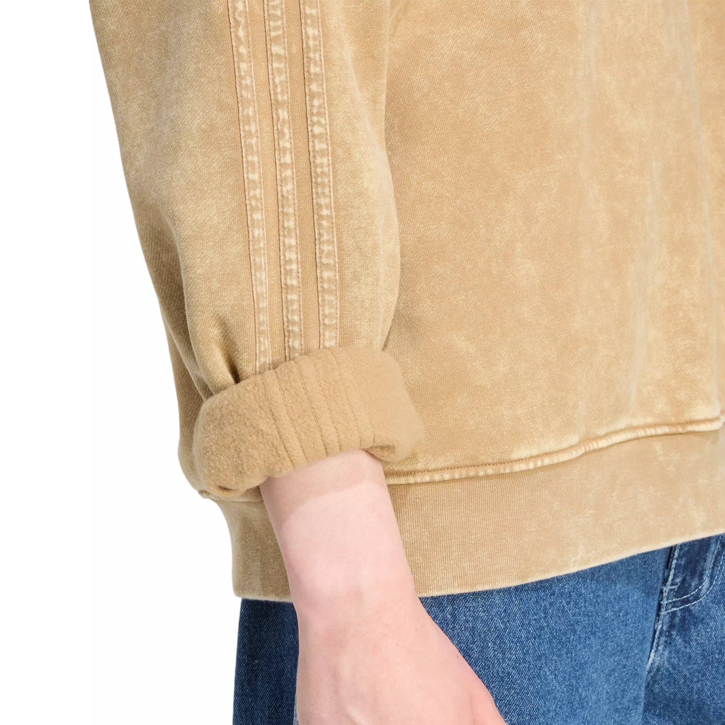 adidas Originals Men's Washed Hoodie - Beige - BEIGE